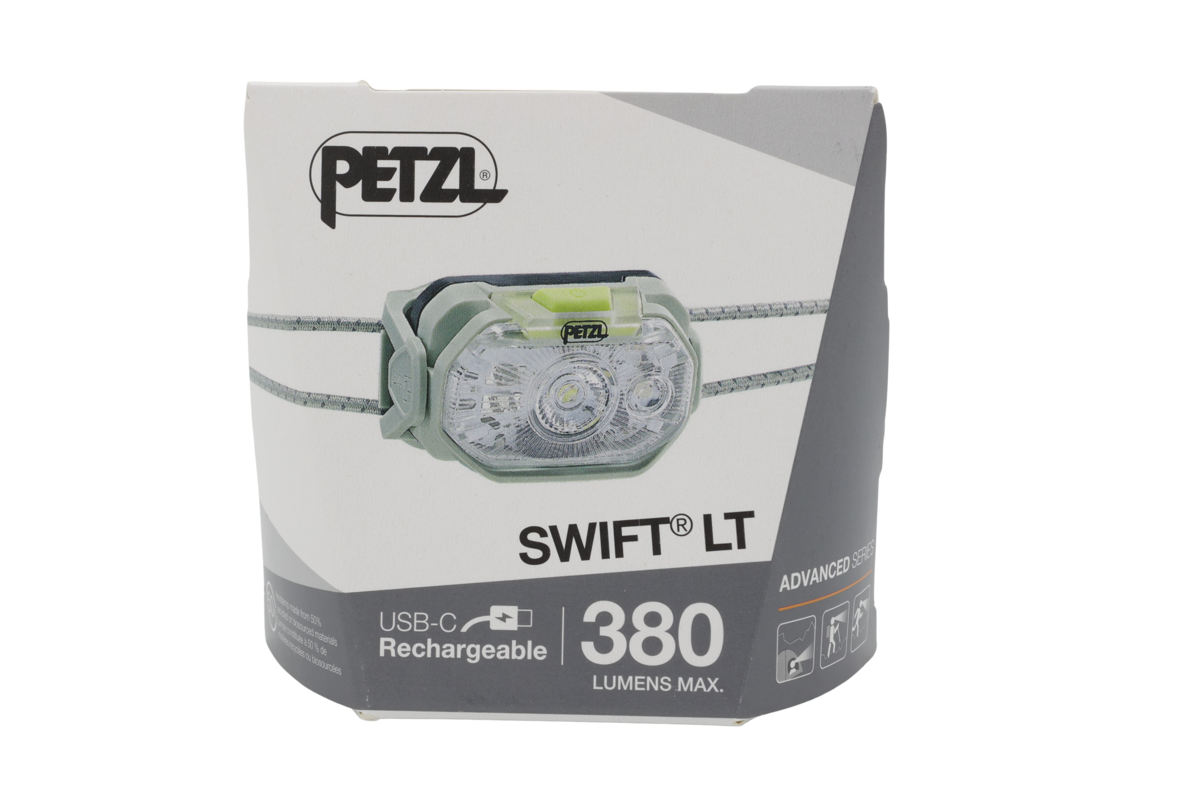 Petzl E102AB02 SWIFT LT -ajovalaisin, aavikonvihreä