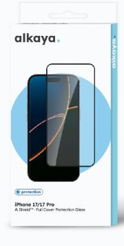 läpinäkyvä, alkaya A Shield näytön suojalasi 3D Full Cover, iPhone 17 / 17Pro
