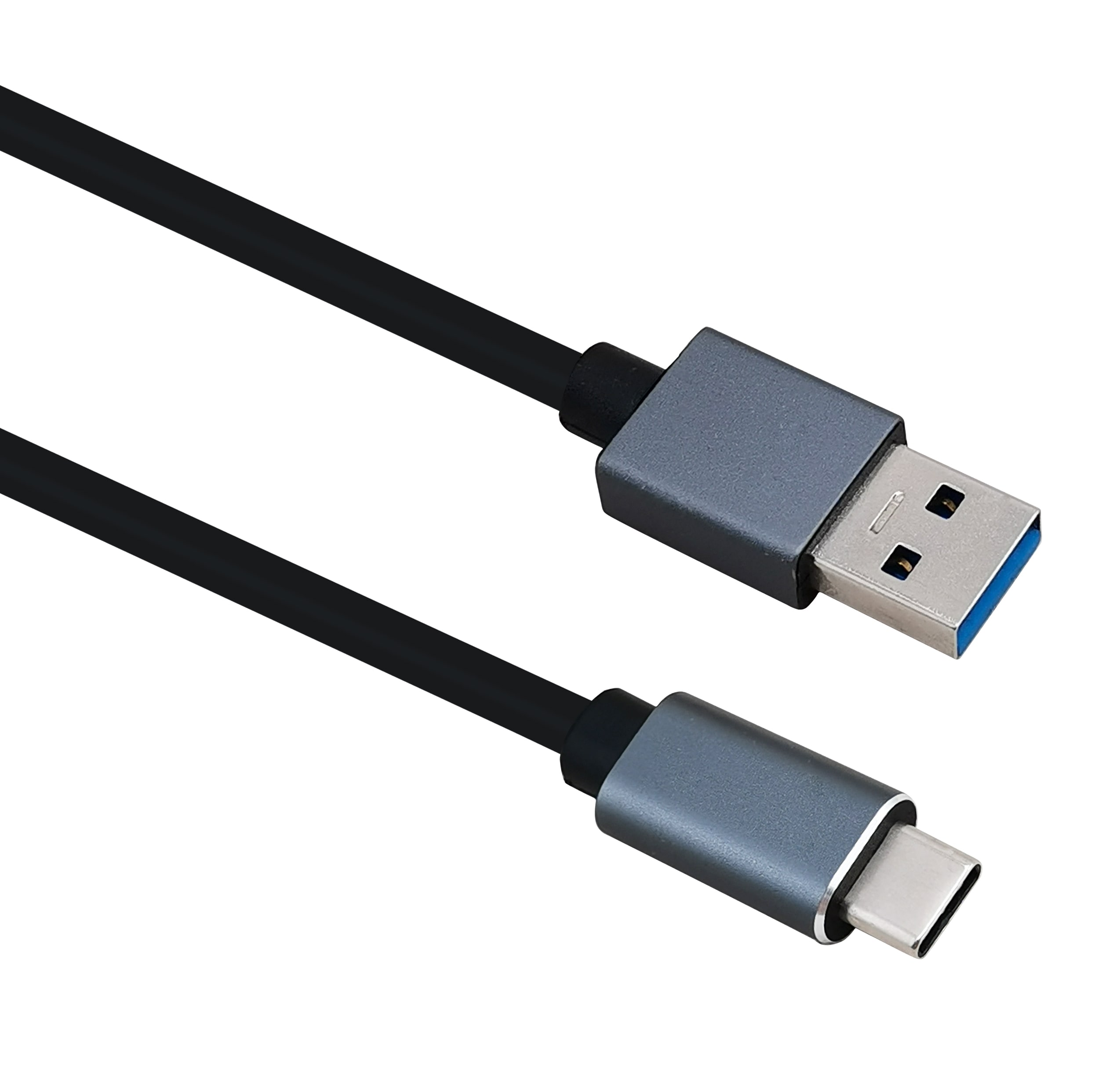 USB 3.1 A uros/USB Type-C uros, PREMIUM, liitäntäkaapeli, 2.0m, musta