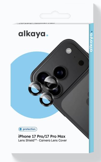 läpinäkyvä, alkaya Lens Shield kameran suojalasi, iPhone 17Pro / 17Pro Max