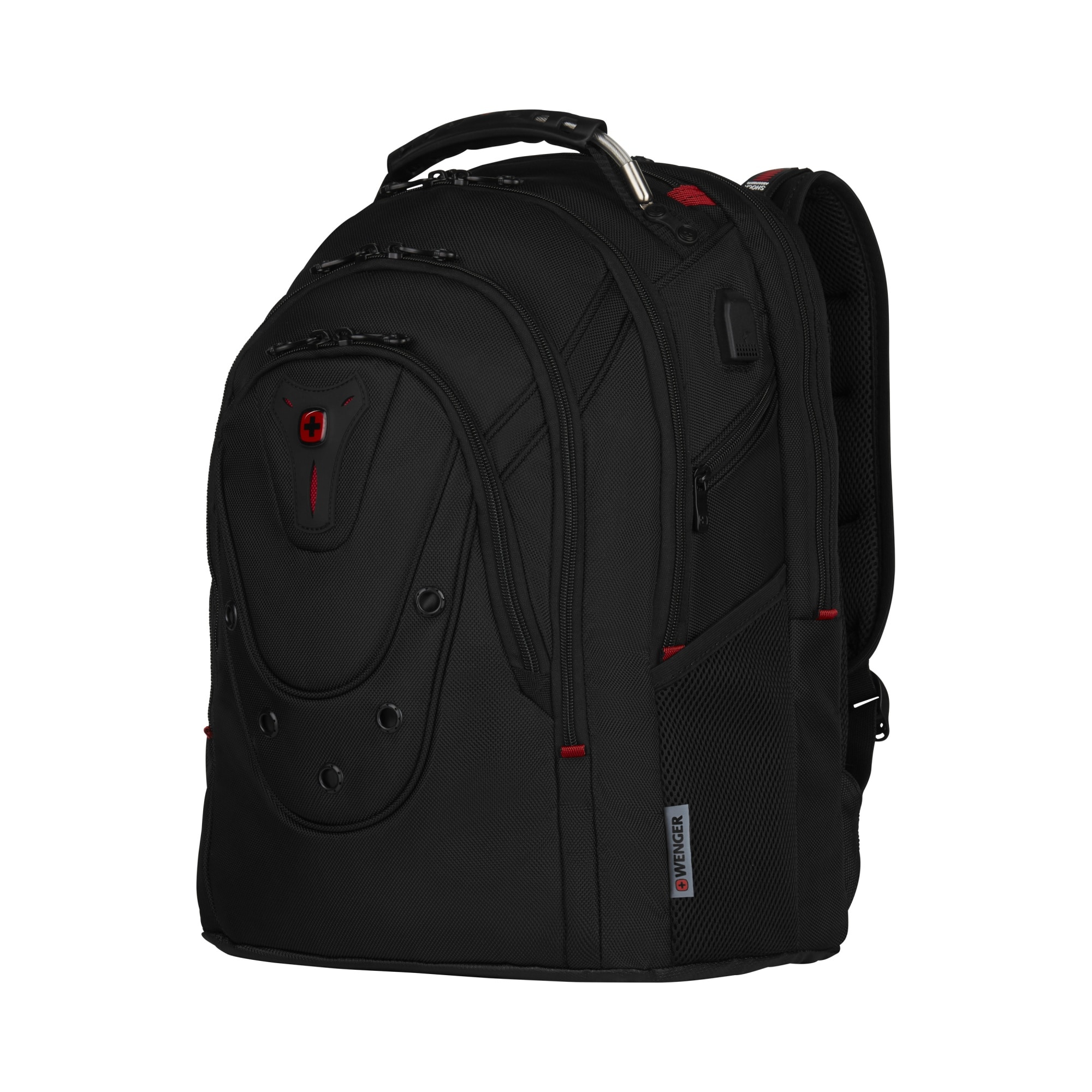 "Wenger Ibex Ballistic Deluxe -reppu 14–16 tuuman kannettavalle tietokoneelle, tablet-tasku – musta"