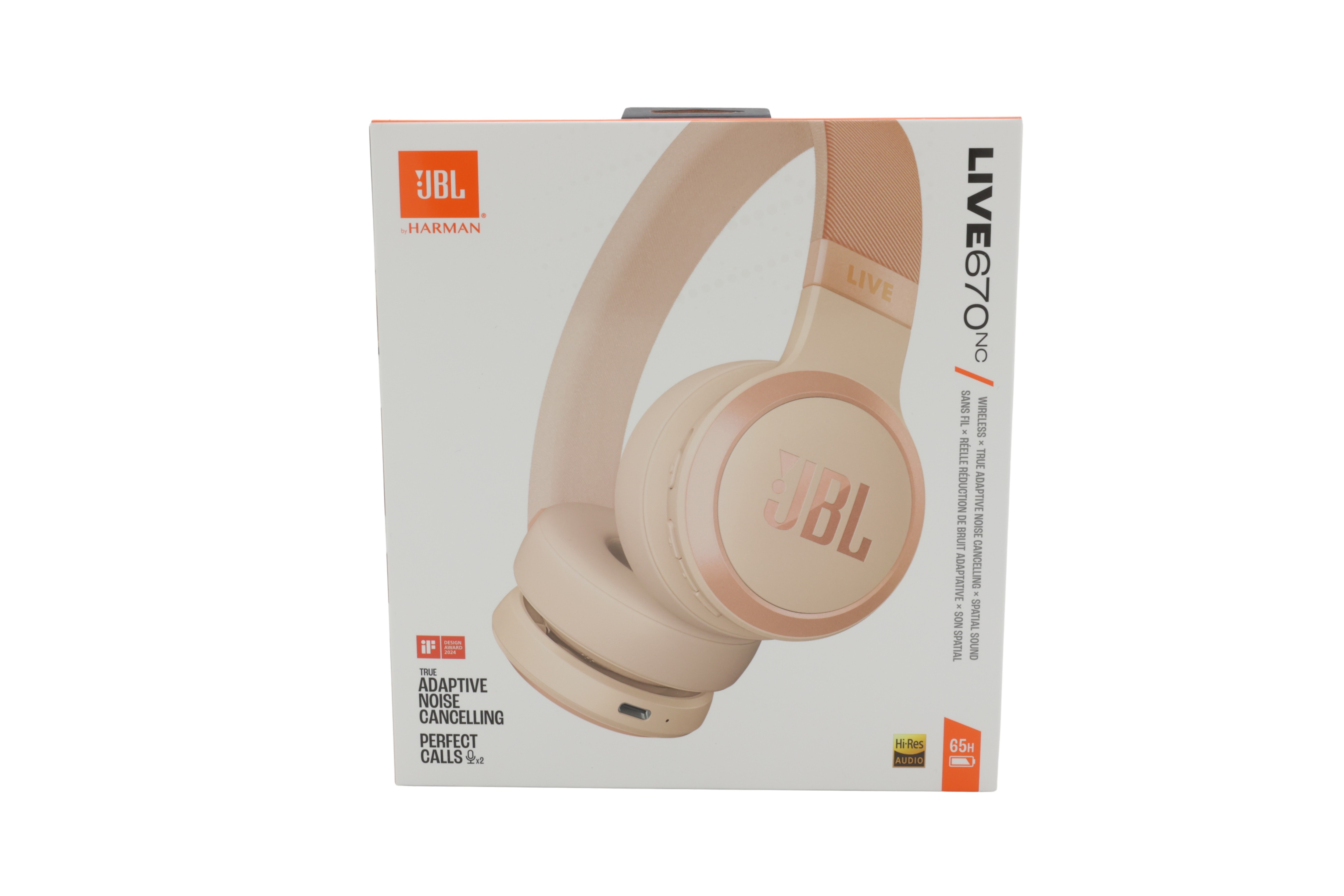 hiekkakivi, JBL Live 670 NC Bluetooth-kuulokkeet, joissa on melunvaimennus
