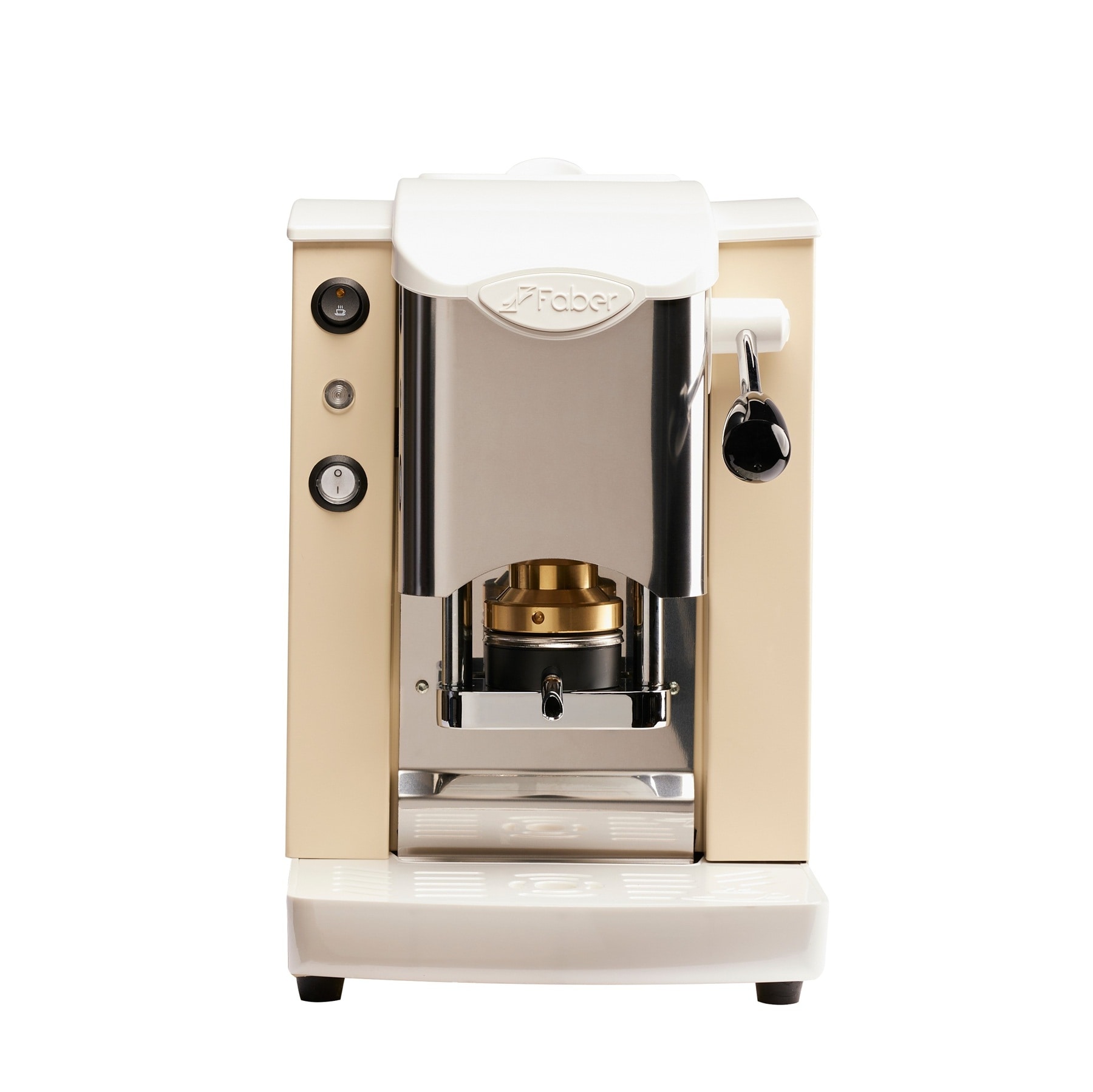 Faber Slot Inox ESE Pad espressokone Norsunluunvalkoinen Valkoinen Hopea