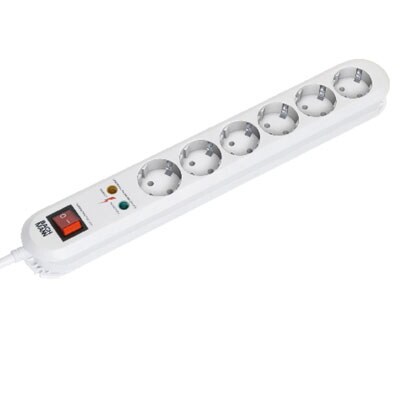 Bachmann SMART 6xCEE7/3 ws 1xSPD 1xkytkinvirta 1.5m CEE7/7