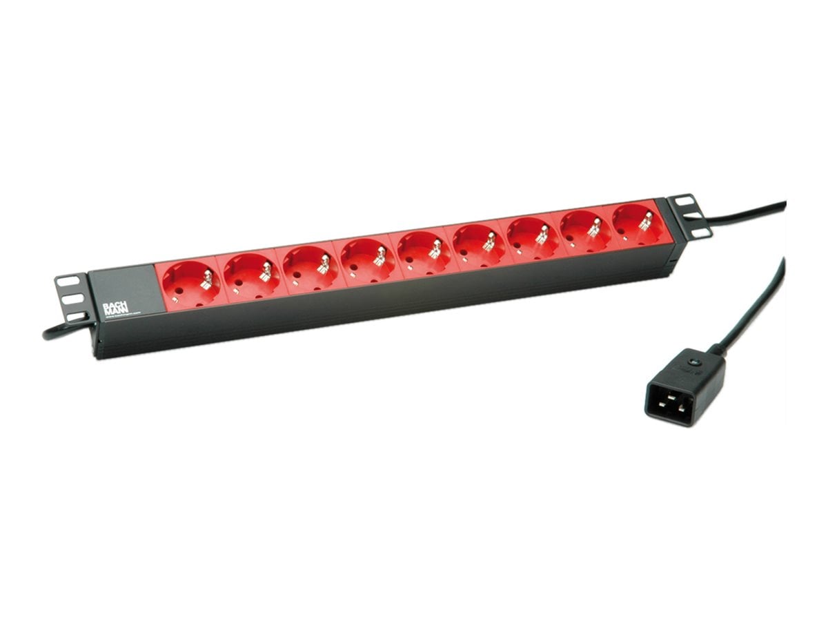 "Bachmann 19"" 1U 9xCEE7/3 rt 3.0m C20"