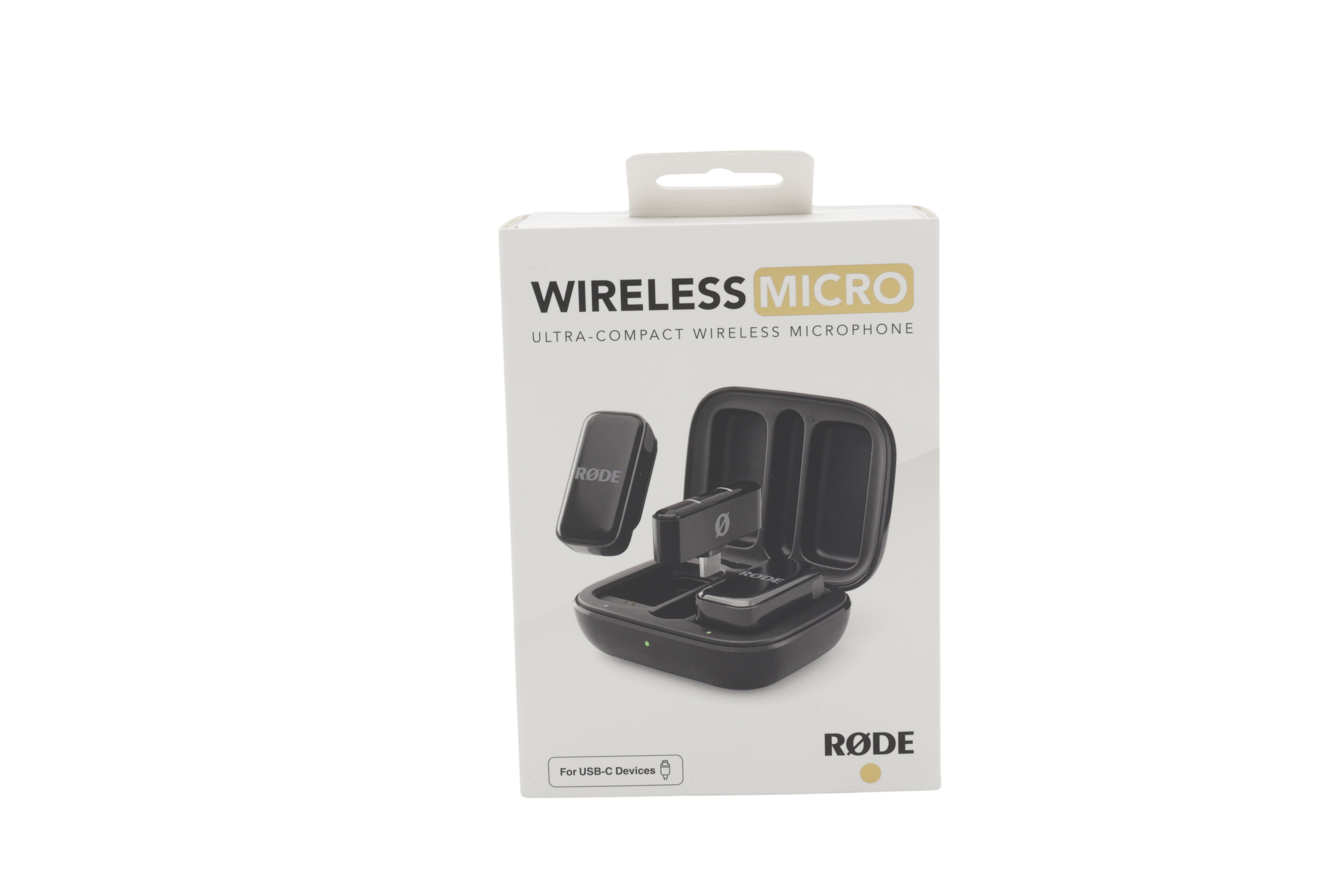 Rode WIMICROC Wireless Micro – kaksi mikrofonia ja USB-C-latauskotelo, musta