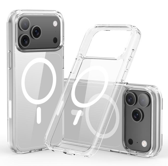 läpinäkyvä, Nevox StyleShell SHOCKFlex - iPhone 17 Pro yhteensopiva MagSafe