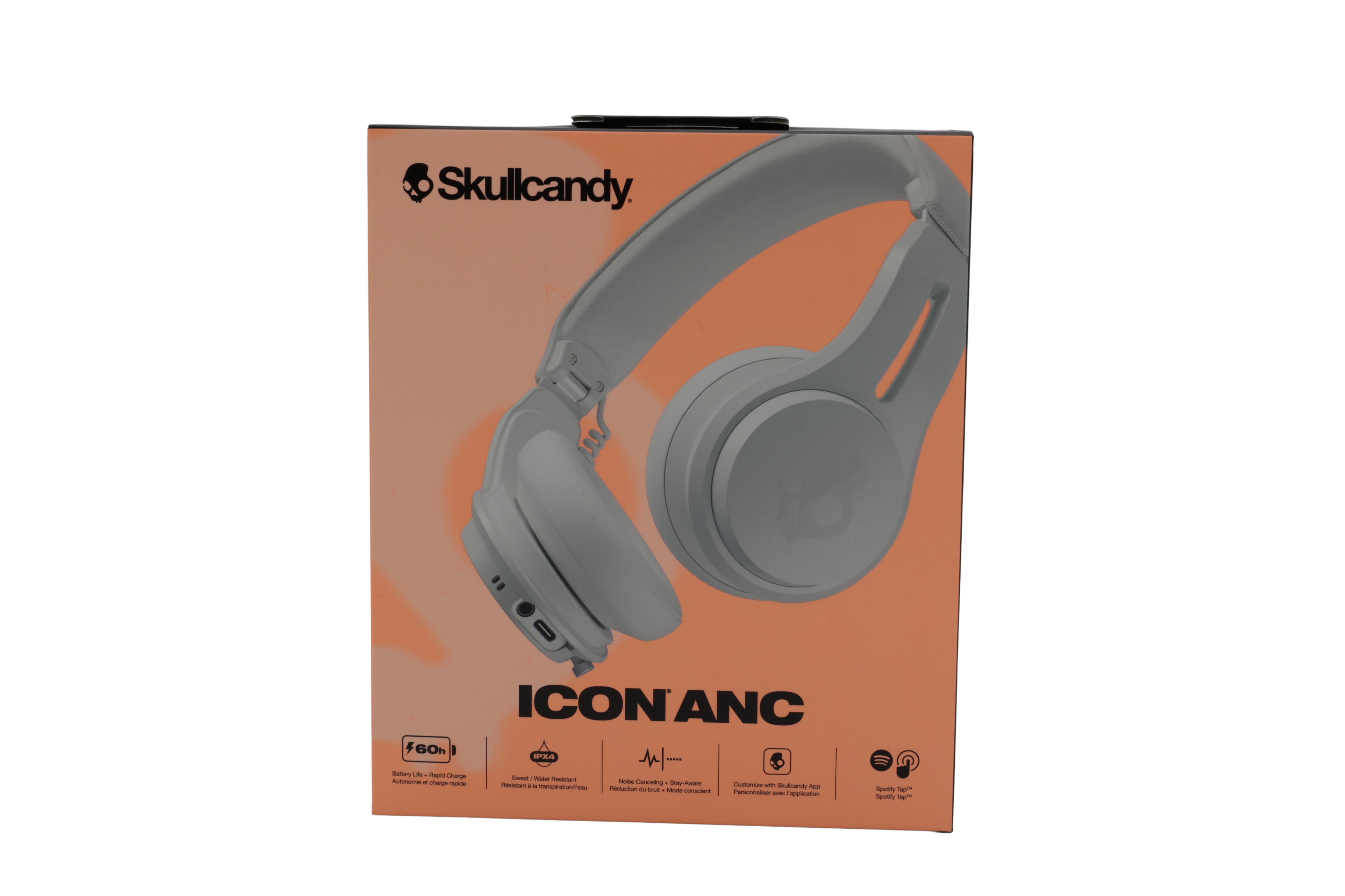 Skullcandy Kuvake ANC langaton kuulokkeisiin kuuluva luut / oranssi hehku