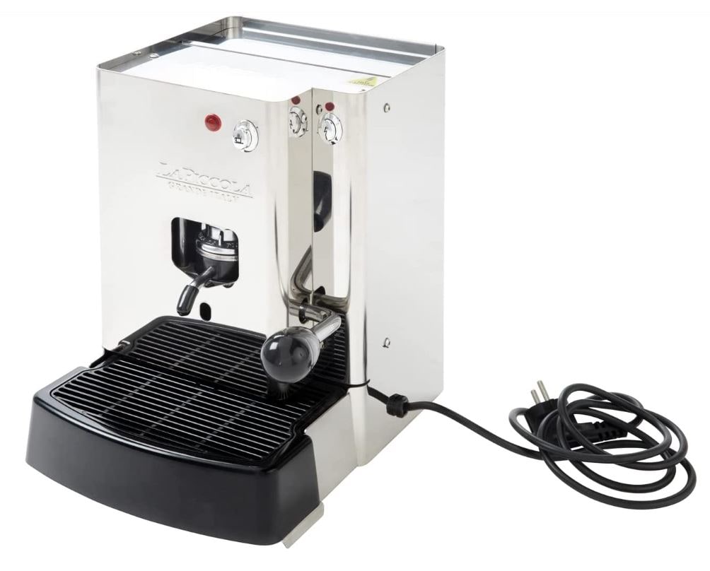 La Piccola espressokeitin ESE-kapseleille Sara Classic ruostumaton teräs