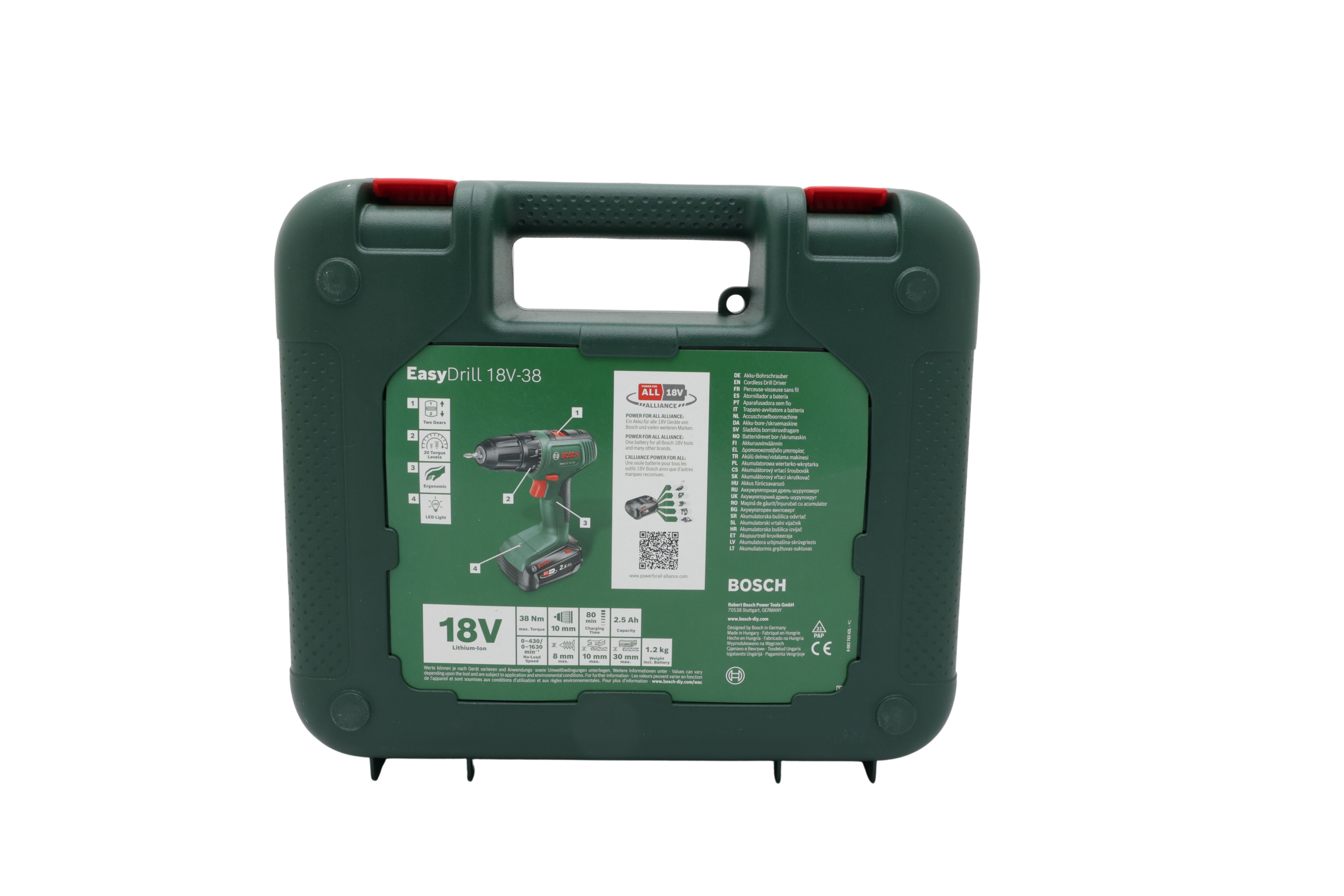 Bosch EasyDrill 18V-38 pora-ruuvinväännin 18 V 0615A5008K / Ruuvinväännin / Johdoton porakone