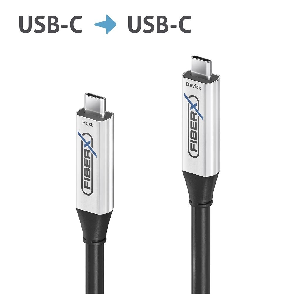 PureLink FiberX-sarja - USB 3.2 Gen 2x1 aktiivinen valokaapeli USB-C 5.00m