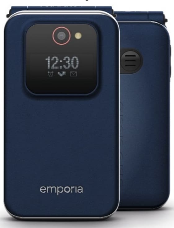 Emporia emporiaJOY (V228), 2G, (V3), isonäppäiminen läppäkännykkä, mustikkainen