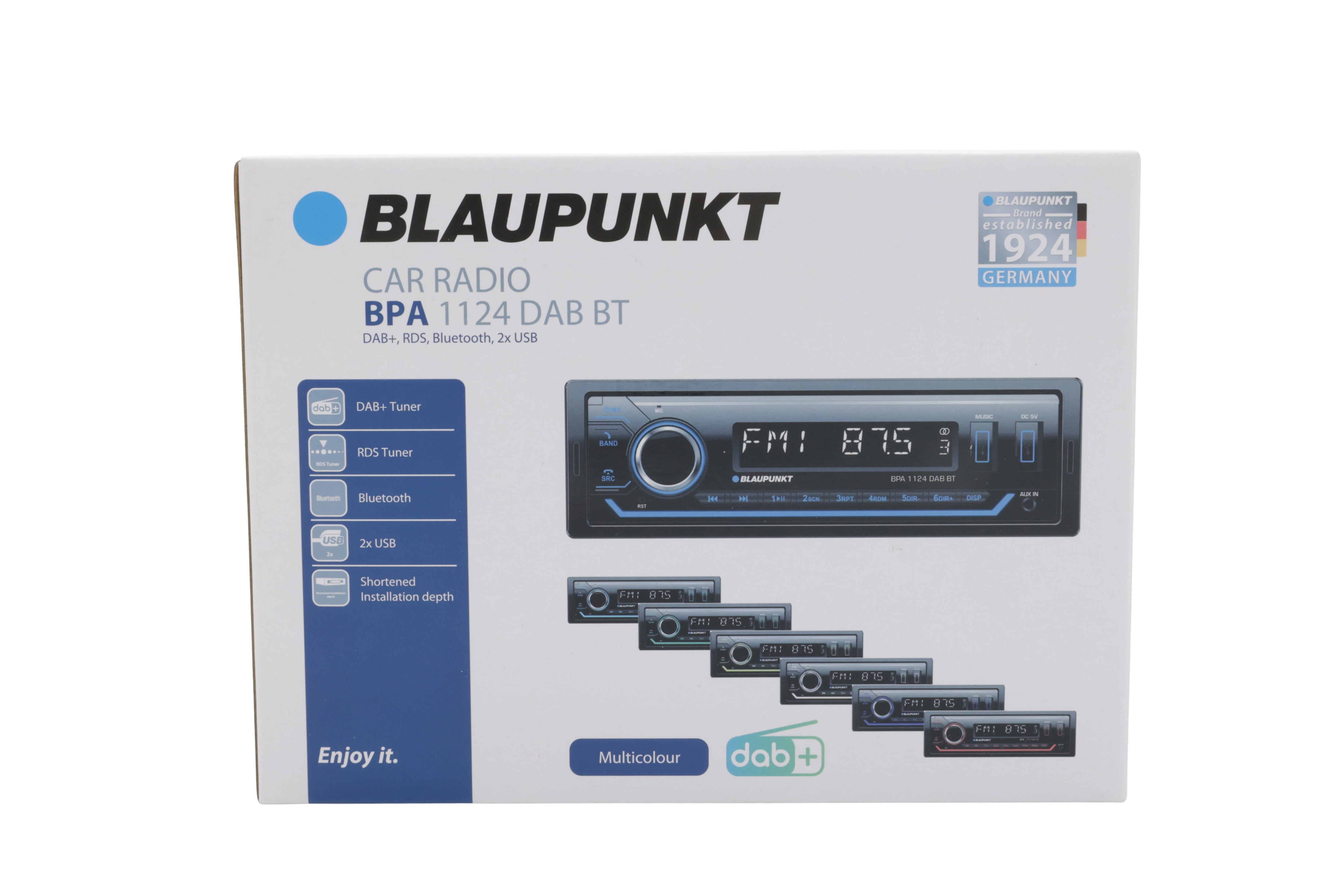 Blaupunkt BPA 1124 DAB BT, 1-DIN autoradio, DAB, Bluetooth,
