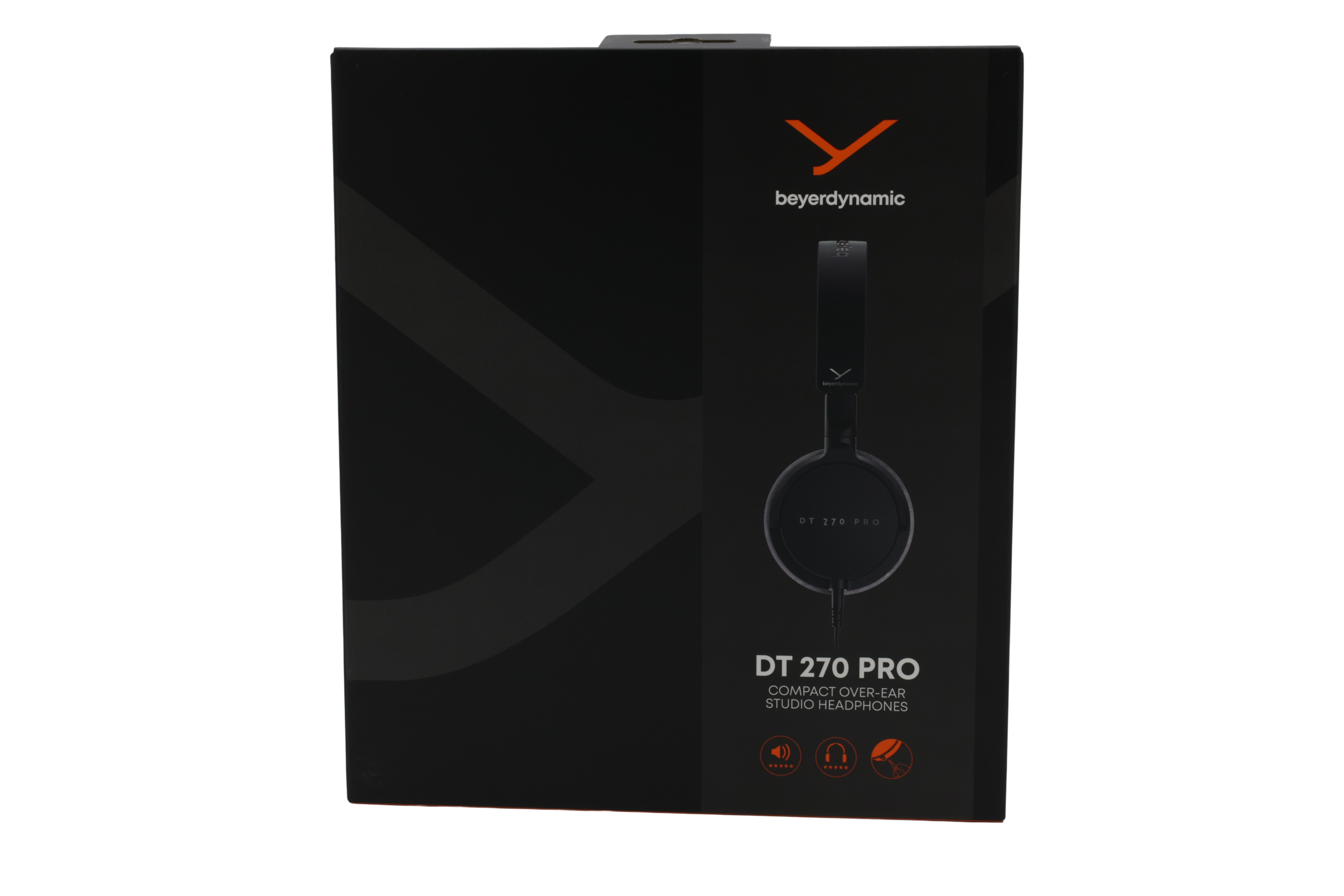 beyerdynamic DT 270 PRO kompaktit, ympärikuultavat studiokuulokkeet, musta