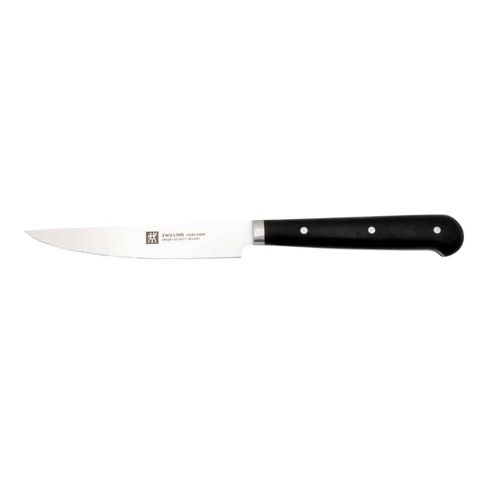 Zwilling 39029002-0 Pihvipihvisarja, 4 kpl, ruostumatonta terästä, musta/hopea