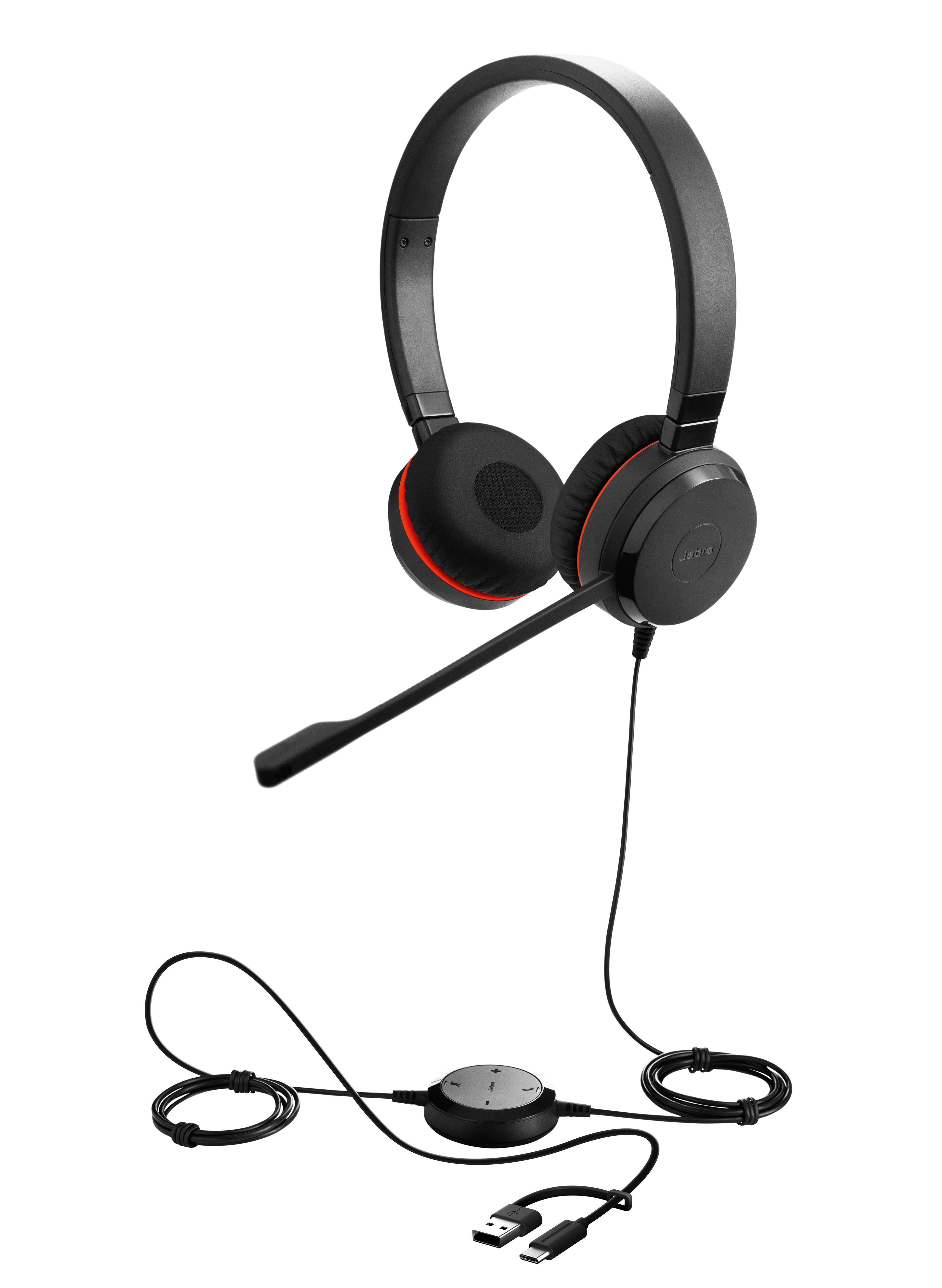 Jabra Evolve 30 II MS Stereo USB C/A ja 3,5 mm:n liitin:n liitin