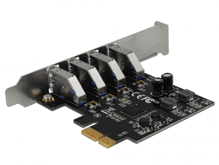 Delock USB 3.0 PCI Express -kortti, jossa 4 x ulkoinen Type-A-liitäntä