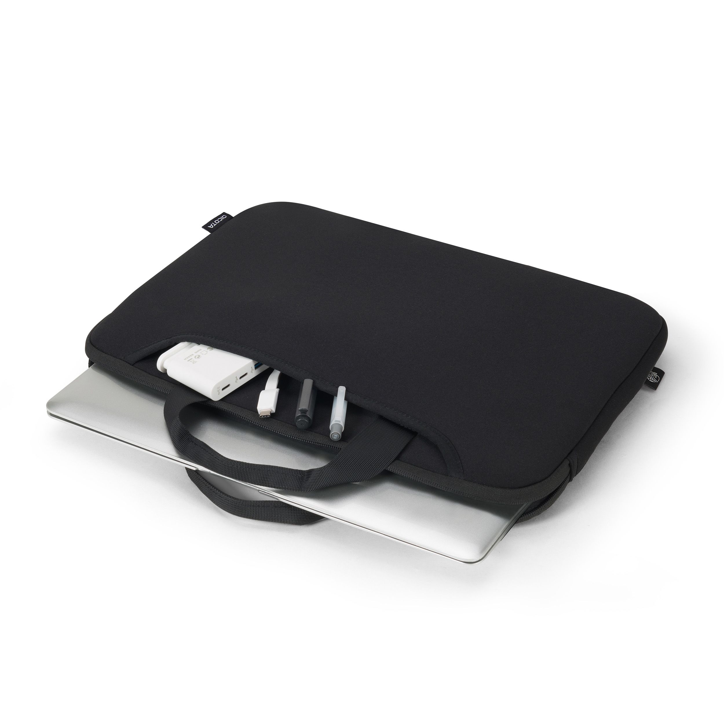 "Dicota Smart Sleeve ONE 15–16"" – kannettavan tietokoneen suojakotelo kantokahvalla – musta"