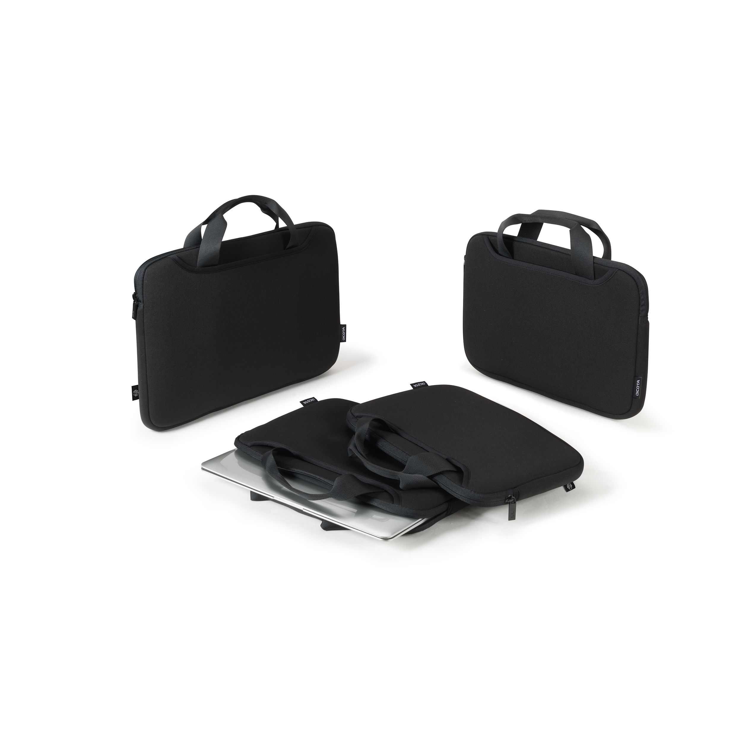 "Dicota Smart Sleeve ONE 15–16"" – kannettavan tietokoneen suojakotelo kantokahvalla – musta"