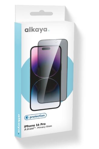alkaya A Shield Näytön yksityisyyslasi 3D Full Cover Privacy iPhone 16 Pro2.9
