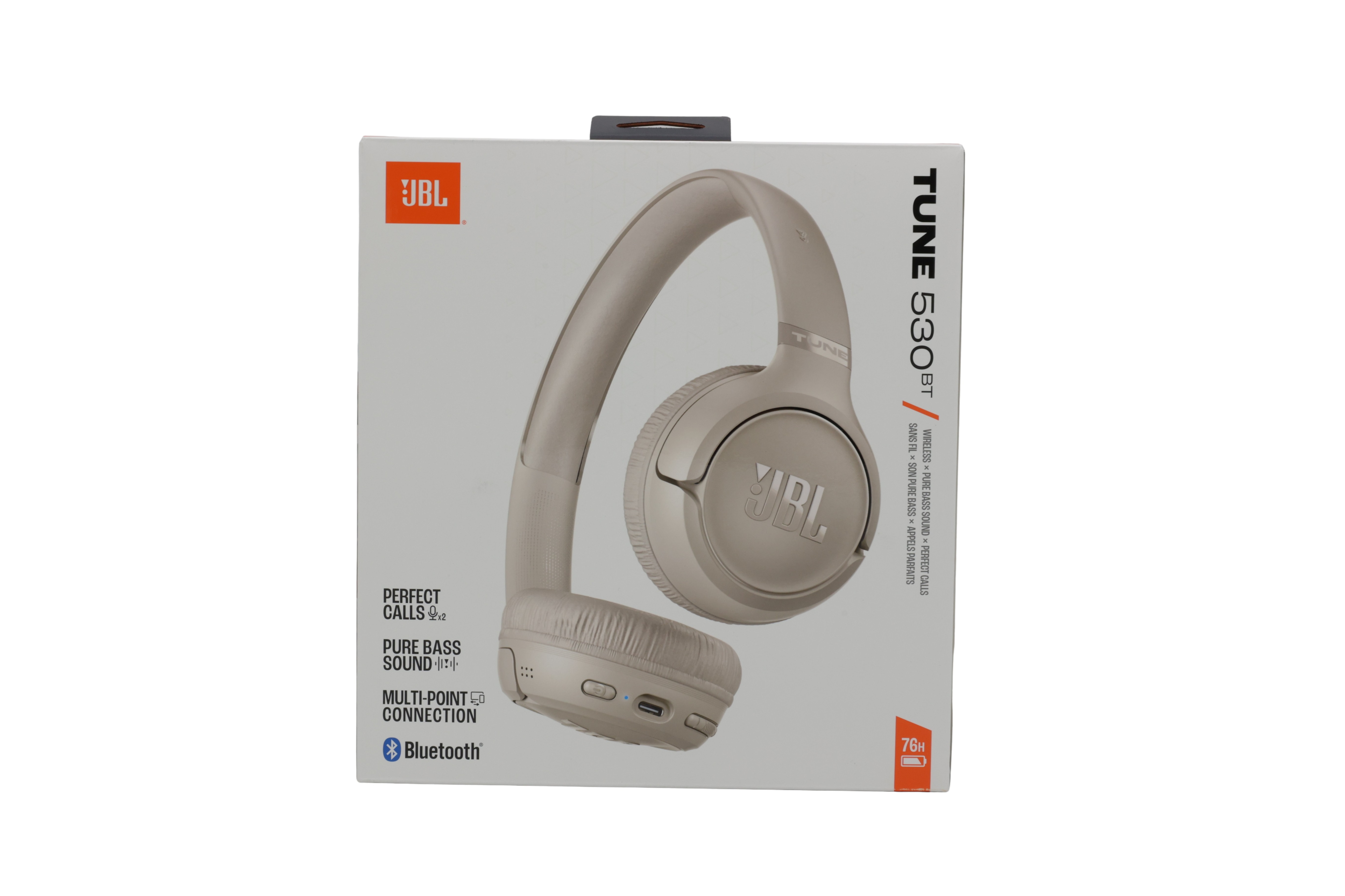 JBL JBLT530BTBEG Tune 530 BT On-Ear-kuulokkeet, beige