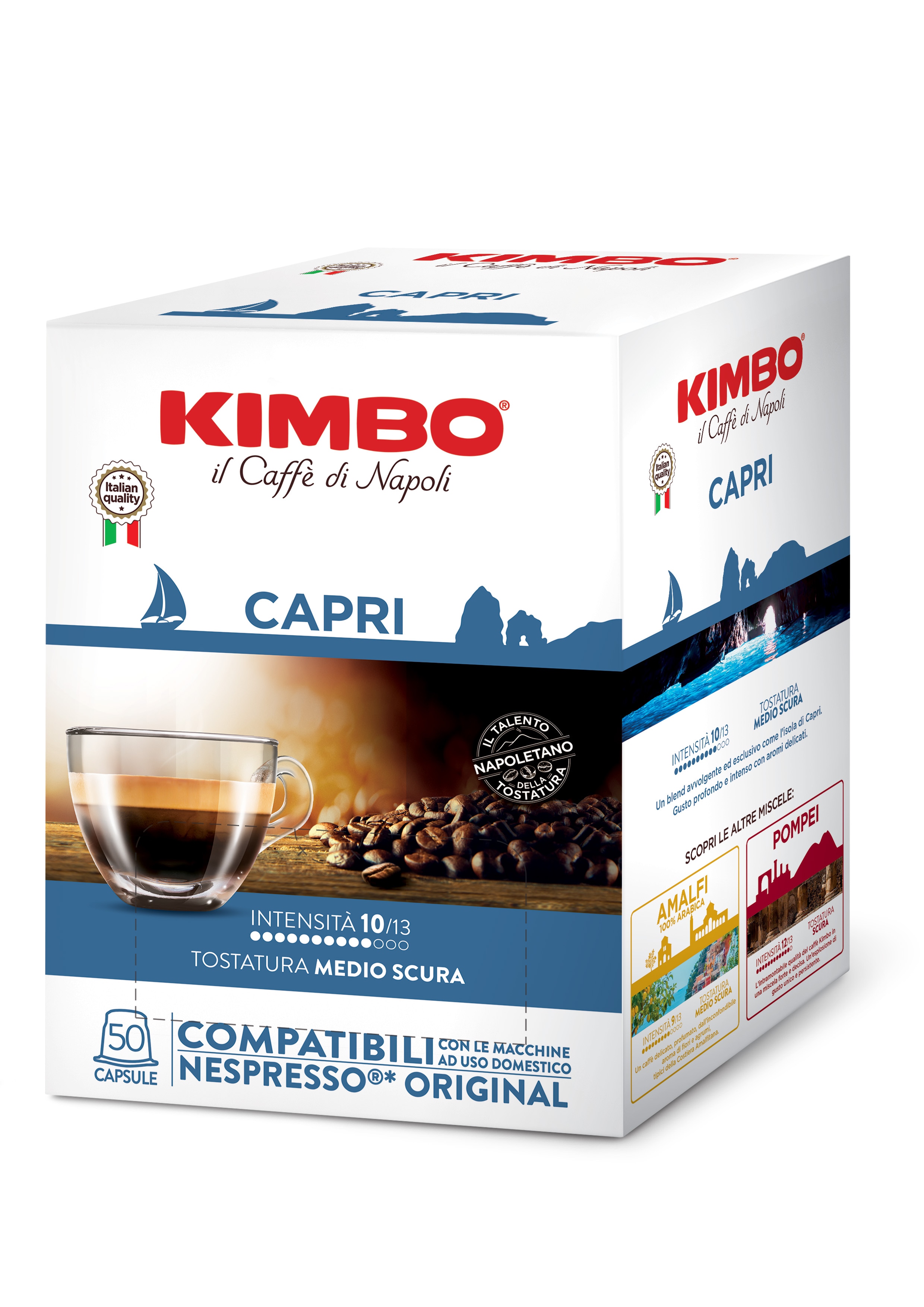 Kimbo Capri - Kapselit Nespresso järjestelmään 50 kapselia