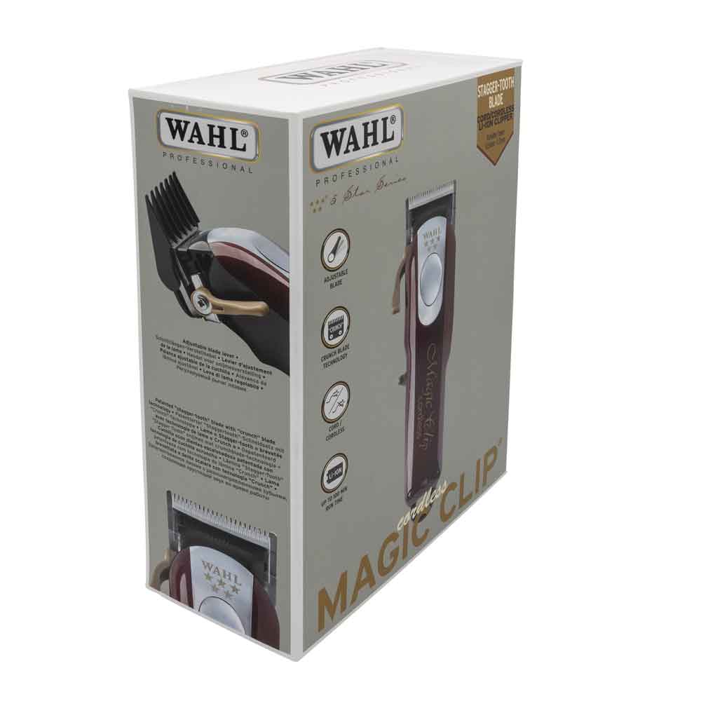Wahl Cordless Magic Clip 5V hiustenleikkuri / johdoton hiustenleikkuri / ammattikäyttöön tarkoitettu leikkuri