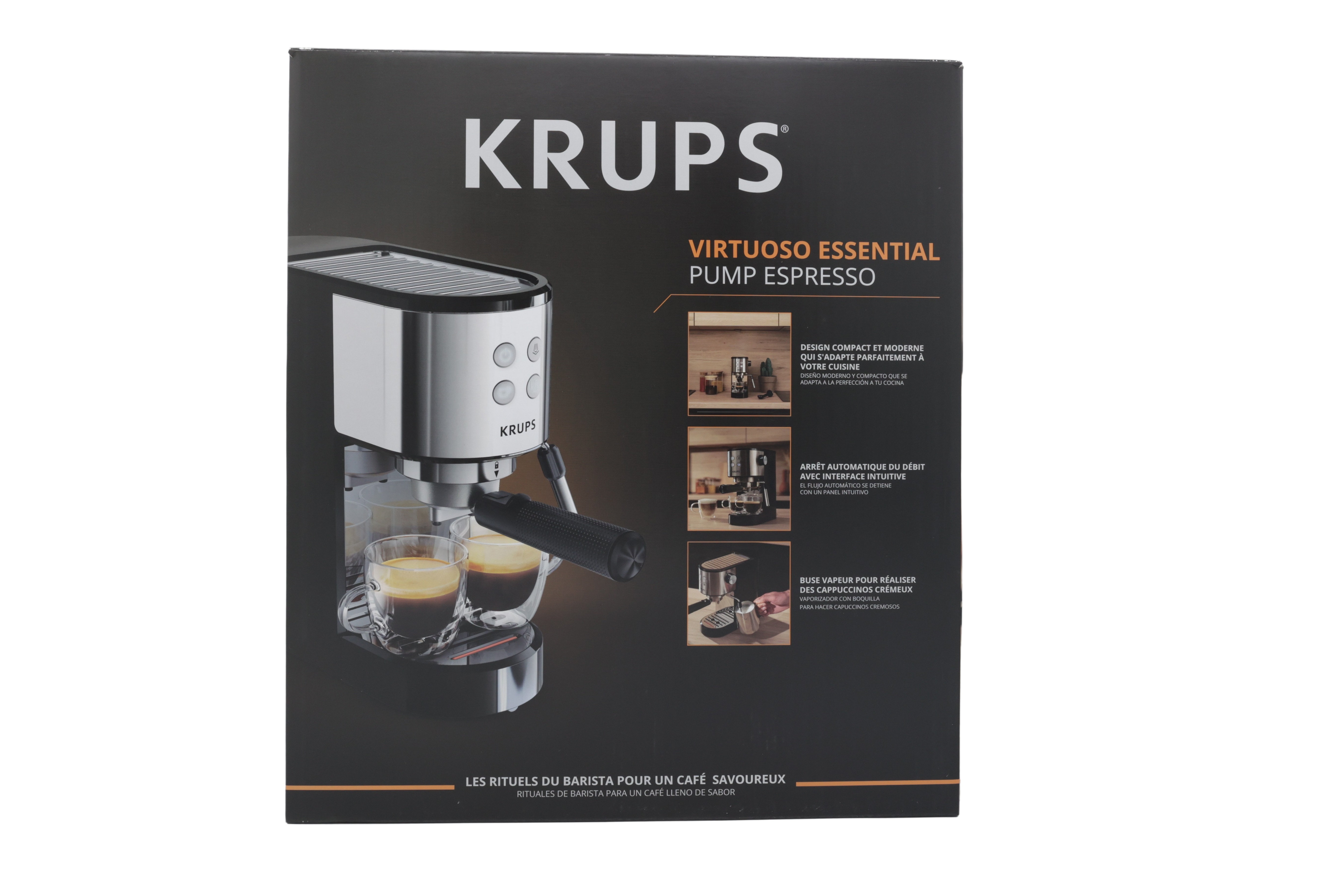 Krups XP441810 Virtuoso Essential, ruostumatonta terästä