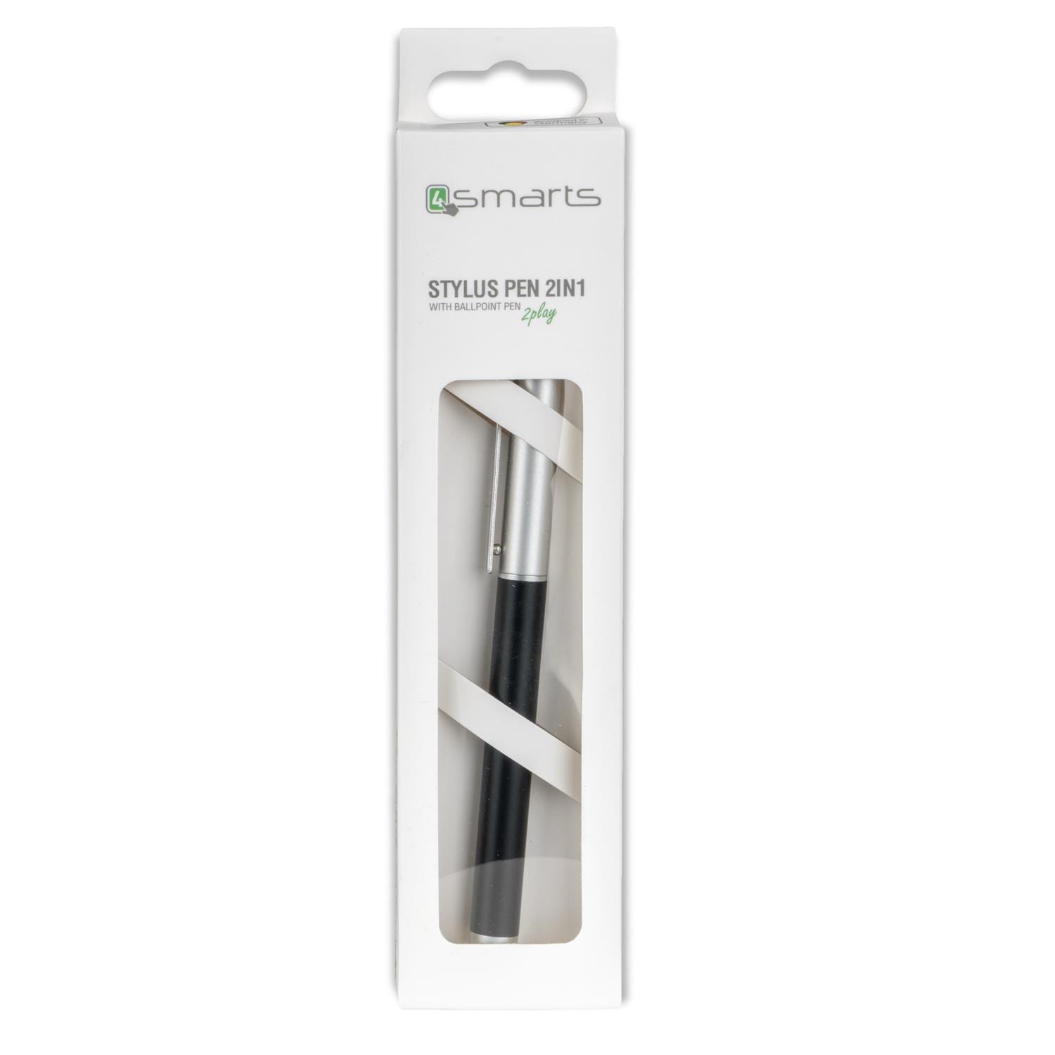 4smarts stylus 2in1 kynä musta