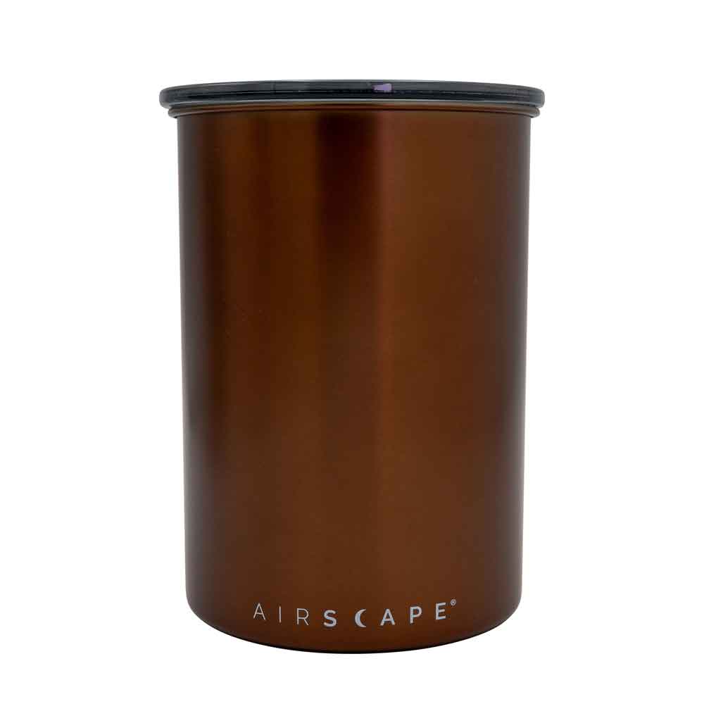 Airscape ruostumattomasta teräksestä valmistettu aromisäiliö medium, harjattua kuparia