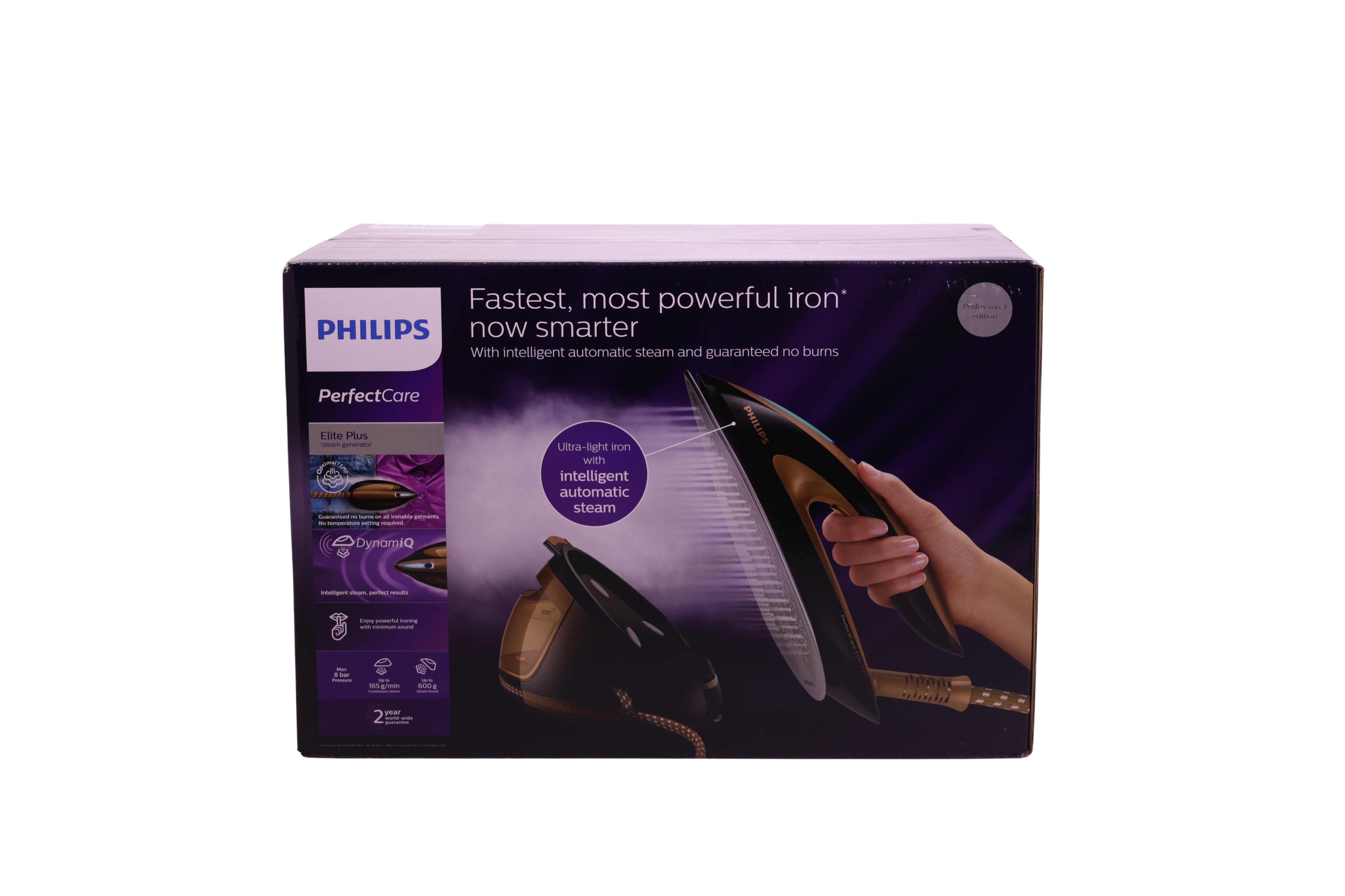 Philips GC9682/80 Perfect Care Elite Plus -höyrysilitysasema, kupari/musta