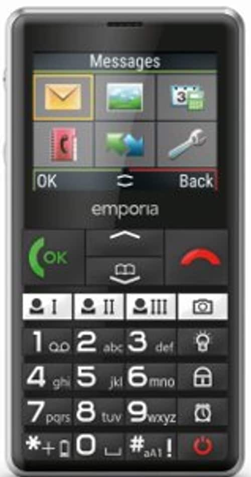 Emporia emporiaPURE (V76), LTE/4G, (V3) suurnäppäimellinen matkapuhelin, musta