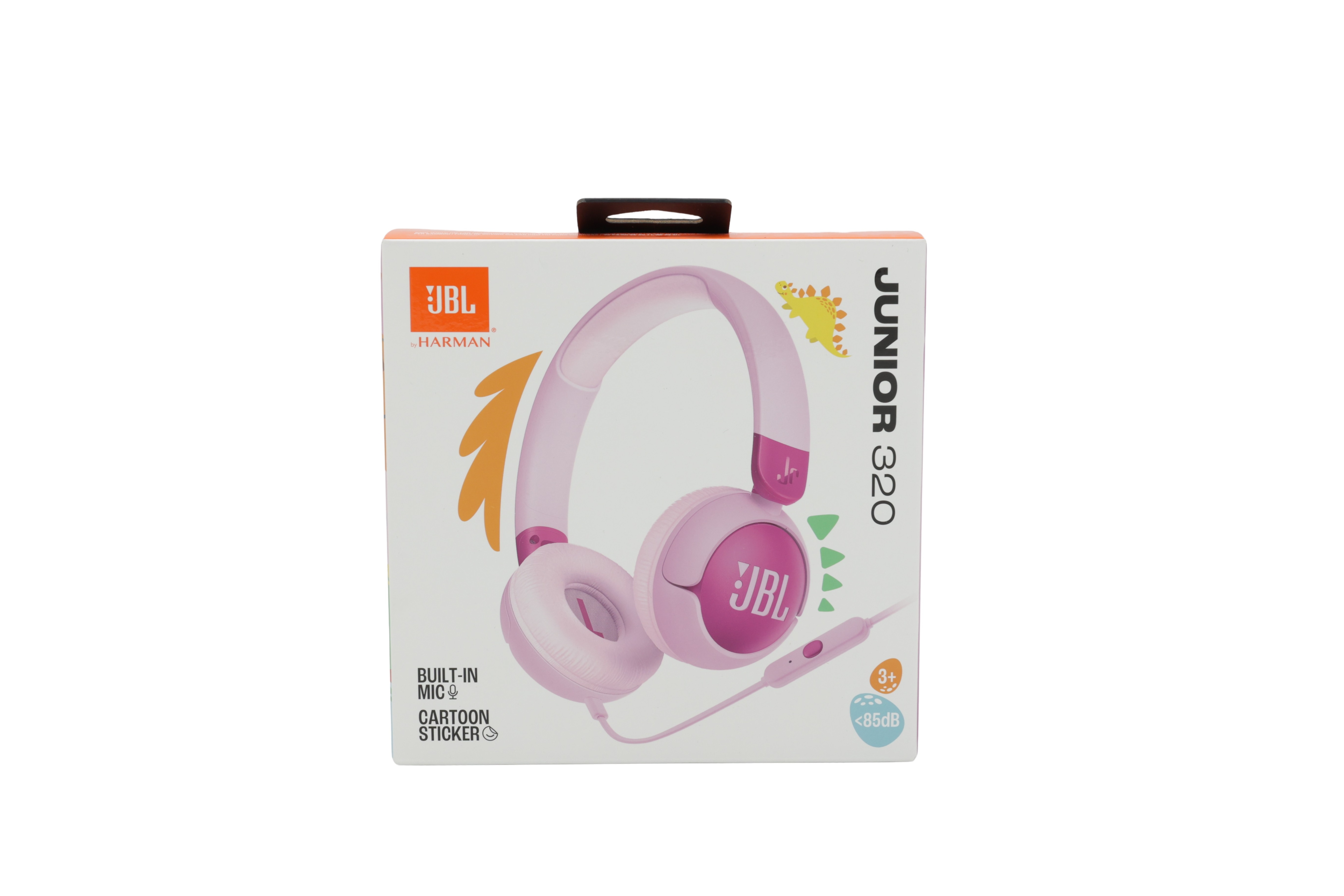 JBL Junior 320 on-ear-kuulokkeet, joissa on kaapeli ja mikrofoni lapsille, violetti