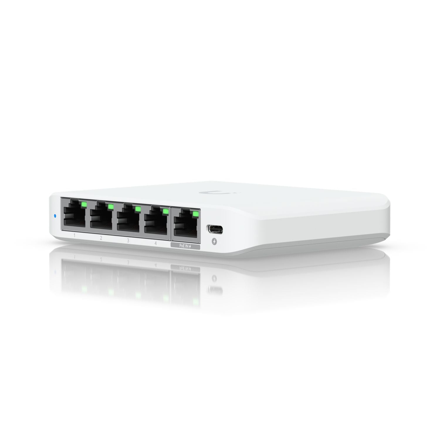Ubiquiti UniFi-kytkin USW-Flex-2.5G-5 -hallittu - 1x2.5GbE (PoE sisään) 4x2.5GbE