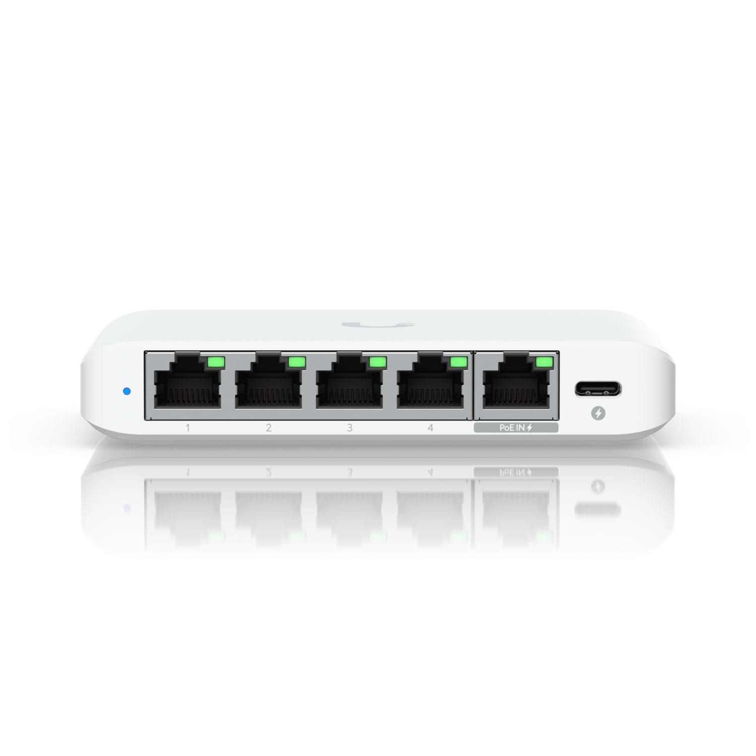 Ubiquiti UniFi-kytkin USW-Flex-2.5G-5 -hallittu - 1x2.5GbE (PoE sisään) 4x2.5GbE