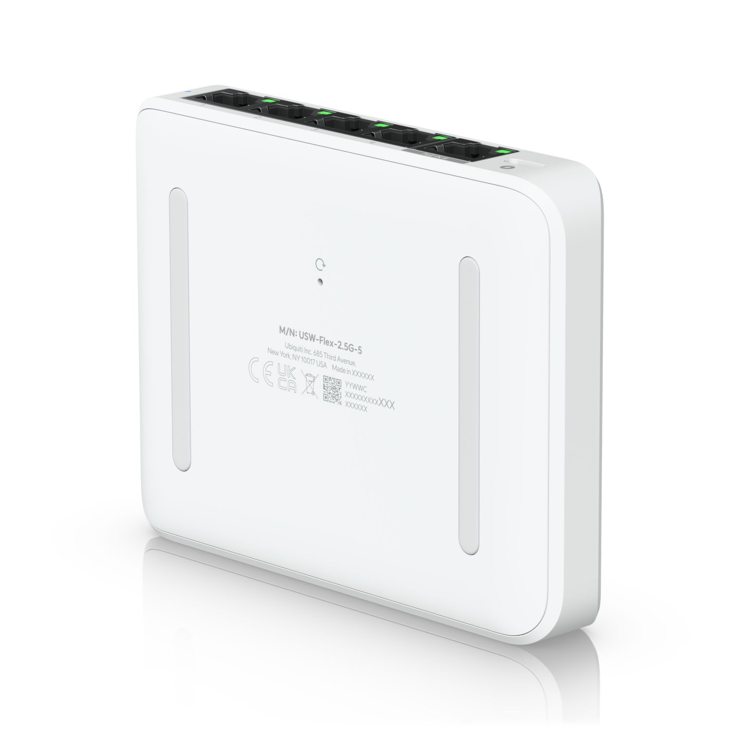 Ubiquiti UniFi-kytkin USW-Flex-2.5G-5 -hallittu - 1x2.5GbE (PoE sisään) 4x2.5GbE
