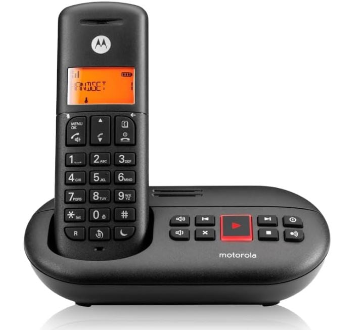 Motorola E211 DECT Voice, langaton puhelin AB:llä, musta