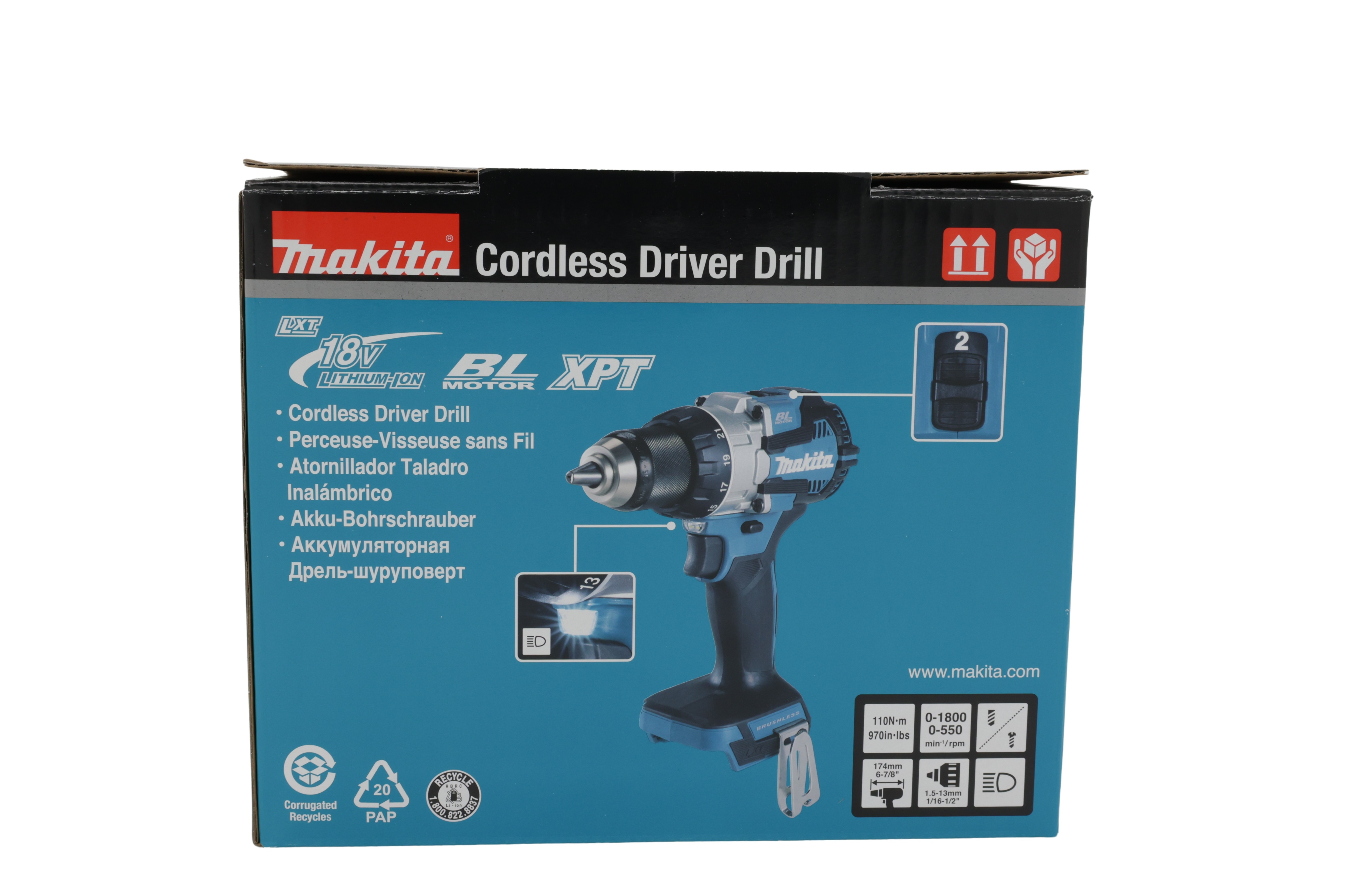 Makita DDF489Z akkuporakone (ilman akkua ja laturia)