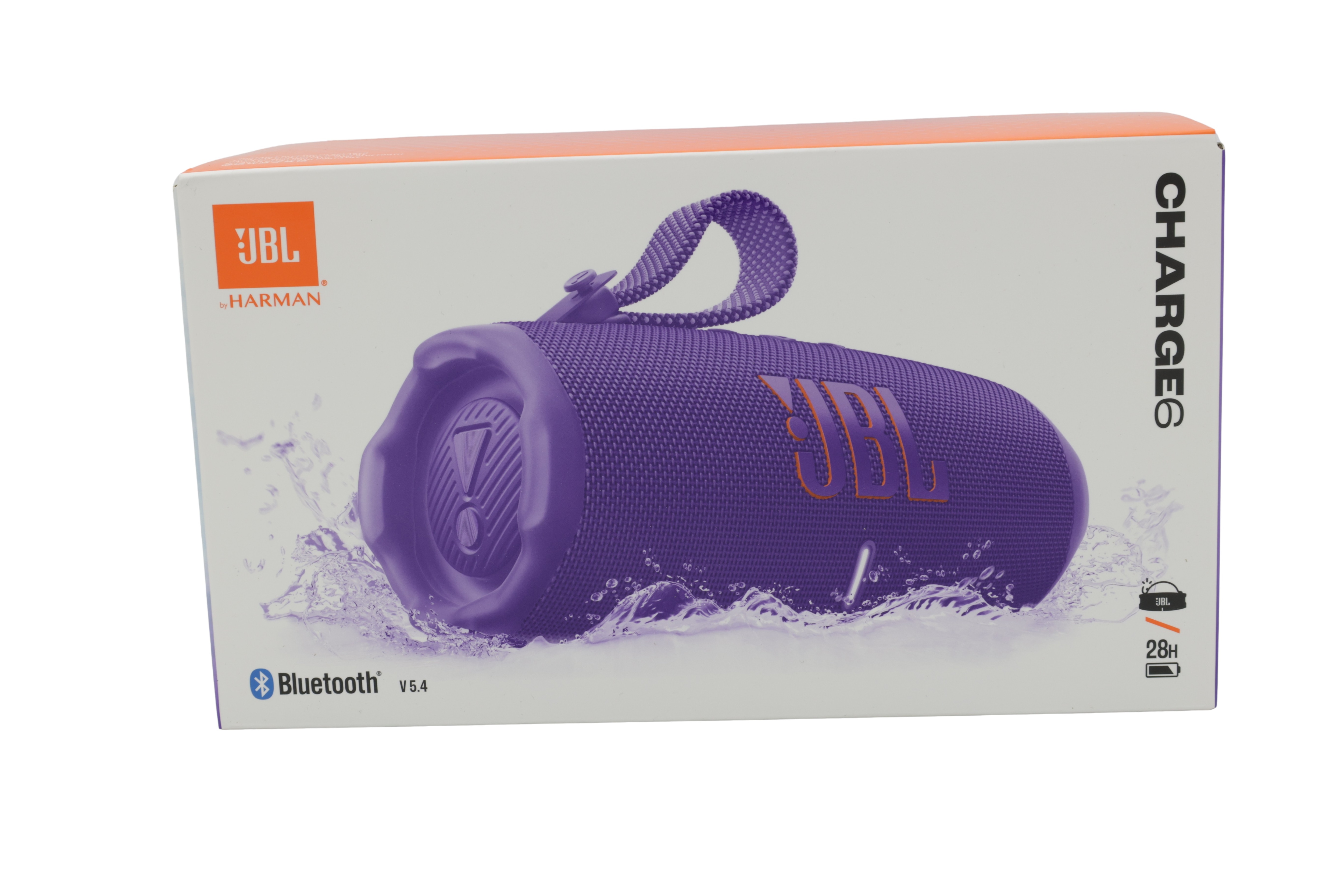 JBL Charge 6, kannettava Bluetooth-kaiutin, violetti
