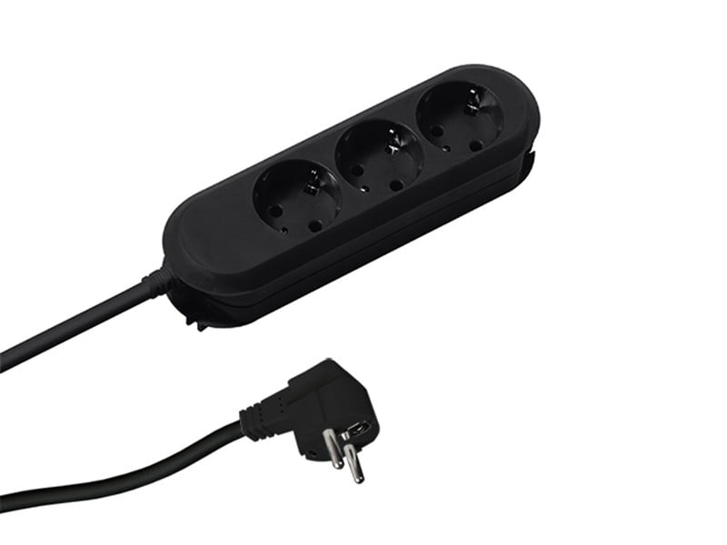 Bachmann pistorasia SMART 3-tie, musta 1.5m, ilman kytkintä