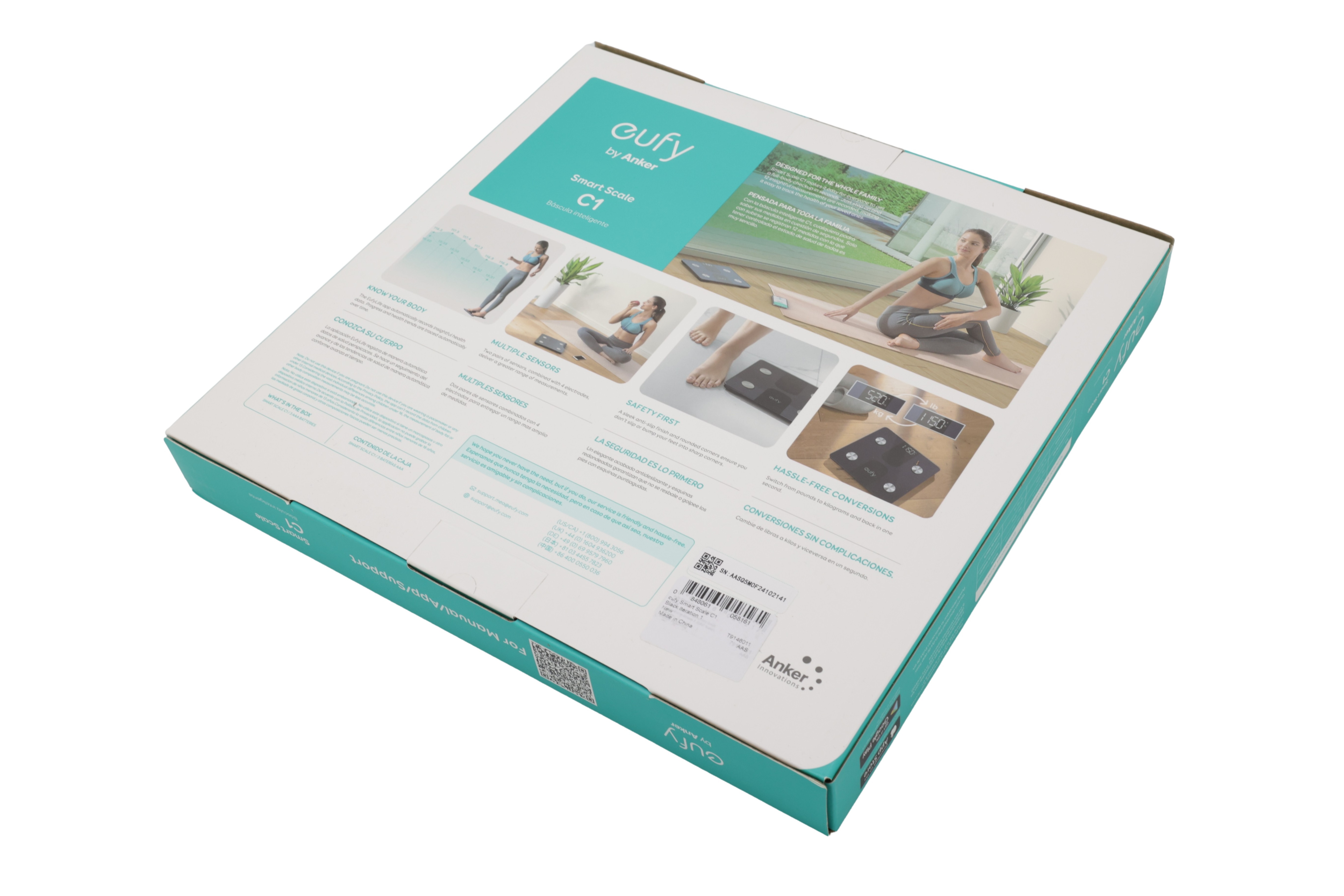 eufy Smart Scale C1 henkilökohtainen vaaka, kehon rasva-asteikko Bluetoothilla