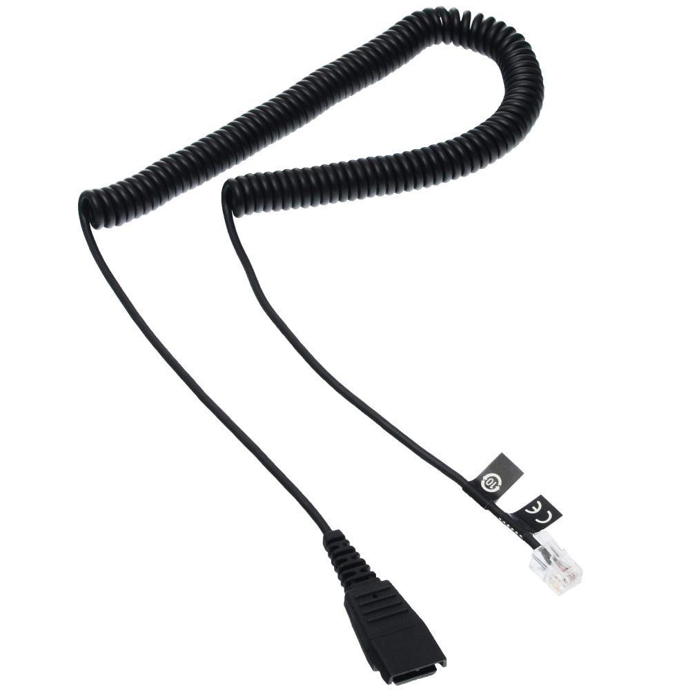 Jabra-kaapeli, QD-liitin – RJ10, kierrekaapeli, 0,5 m