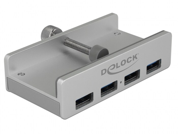 Delock ulkoinen USB 3.0 4-porttinen keskittimen lukitusruuvi