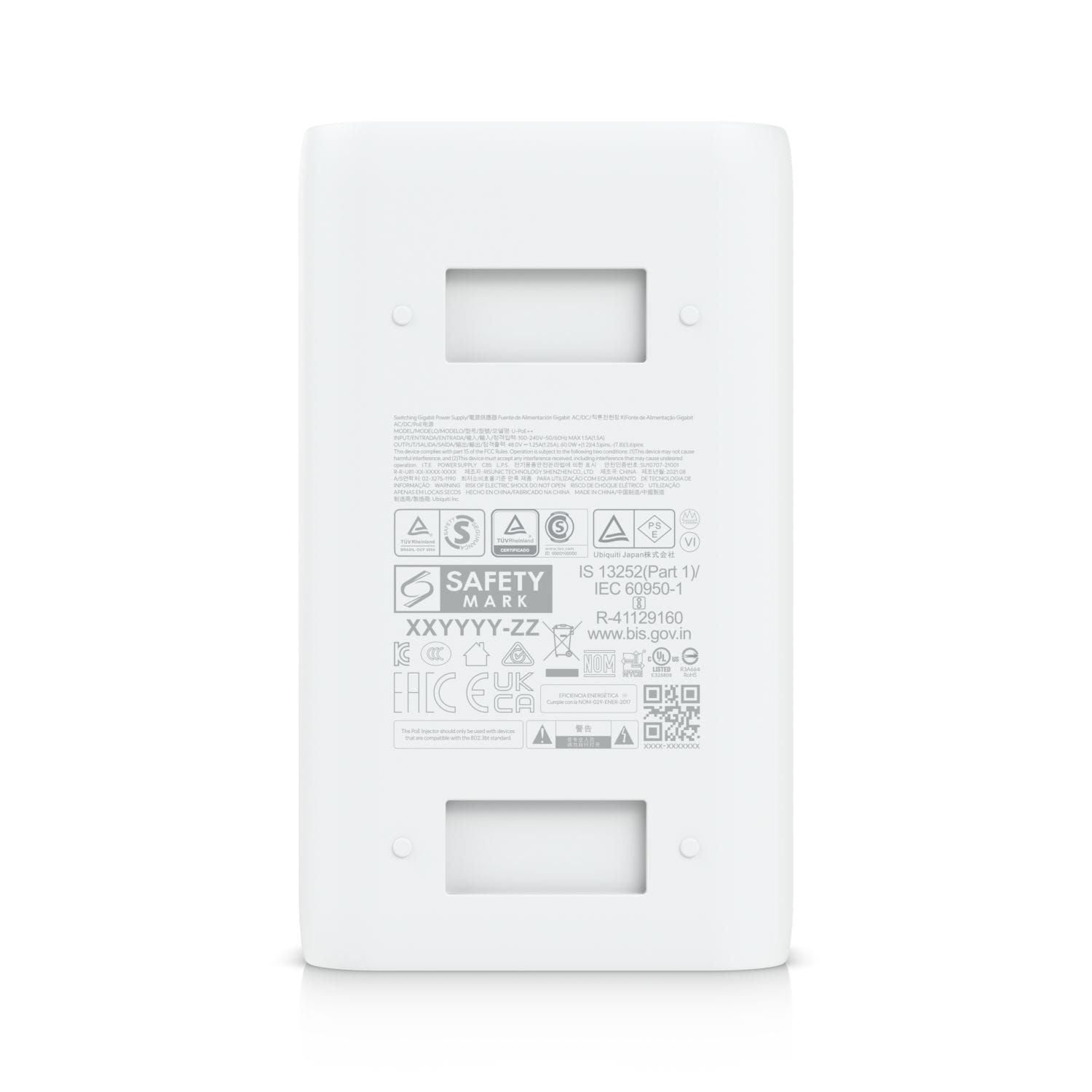 Ubiquiti UniFi U-PoE, Gigabit Ethernet PoE Injector - 48V / 1.25A (60W)