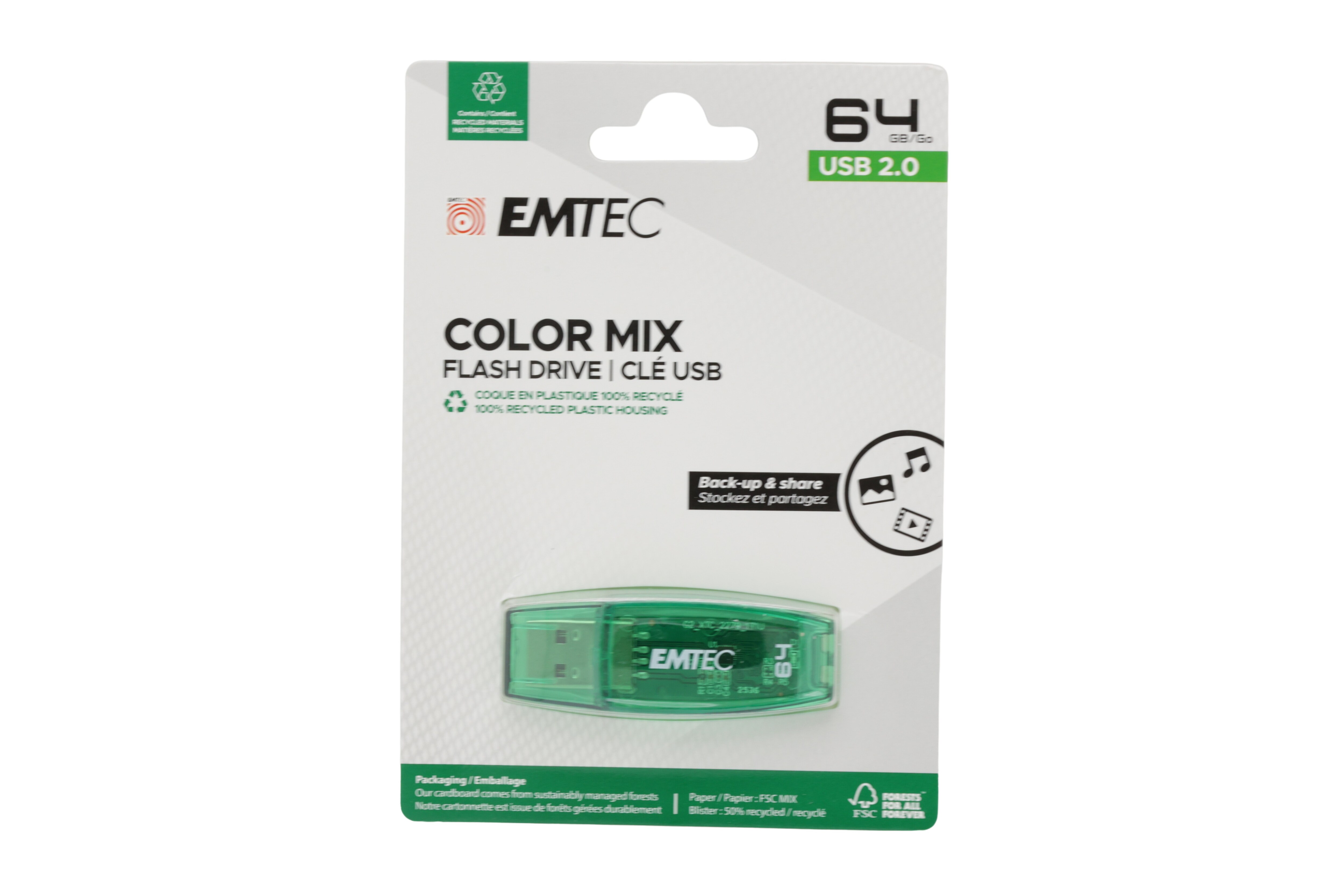Emtec USB2.0 C410 64GB Vihreä