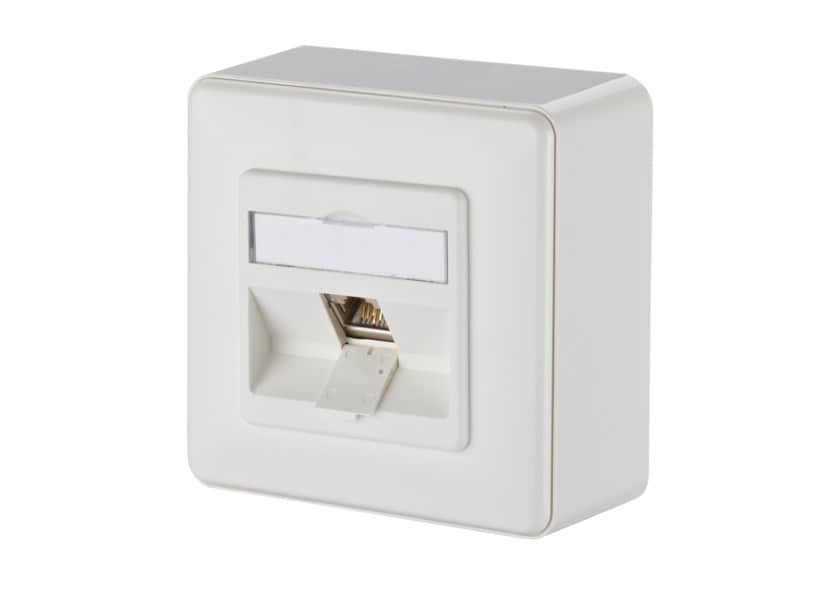 METZ CONNECT E-DAT moduulit 1 portti AP Cat.6A, puhtaan valkoinen