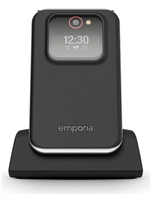 Emporia emporiaJOY (V228), LTE/4G, (V3), isonäppäiminen läppäpuhelin, musta