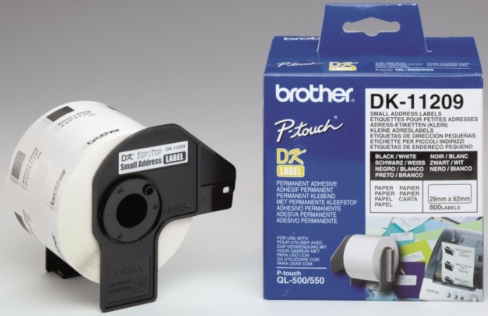 Brother levy DK11209 P-Touch, osoitetarrat 62x29mm