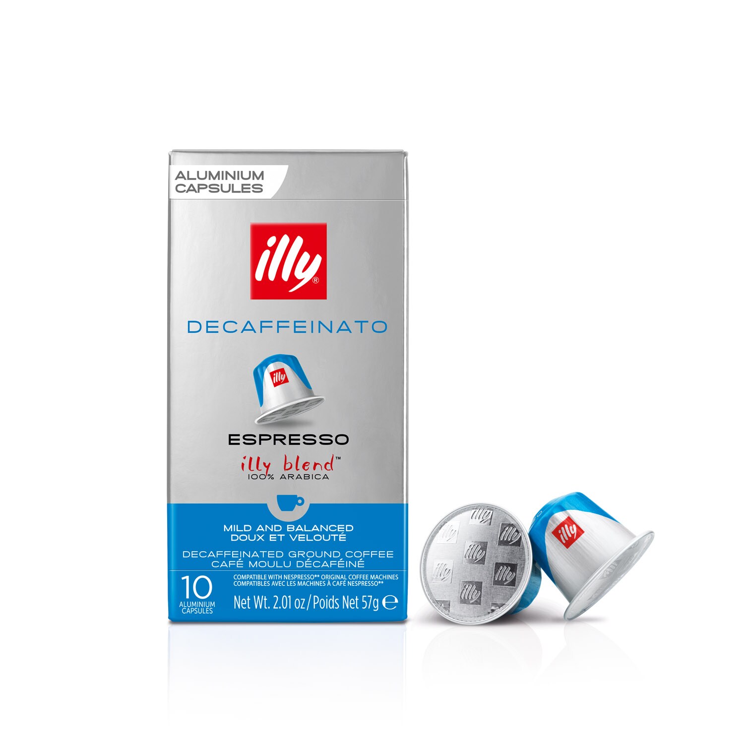 illy-kapselit, kofeiinittomat, 10 kpl