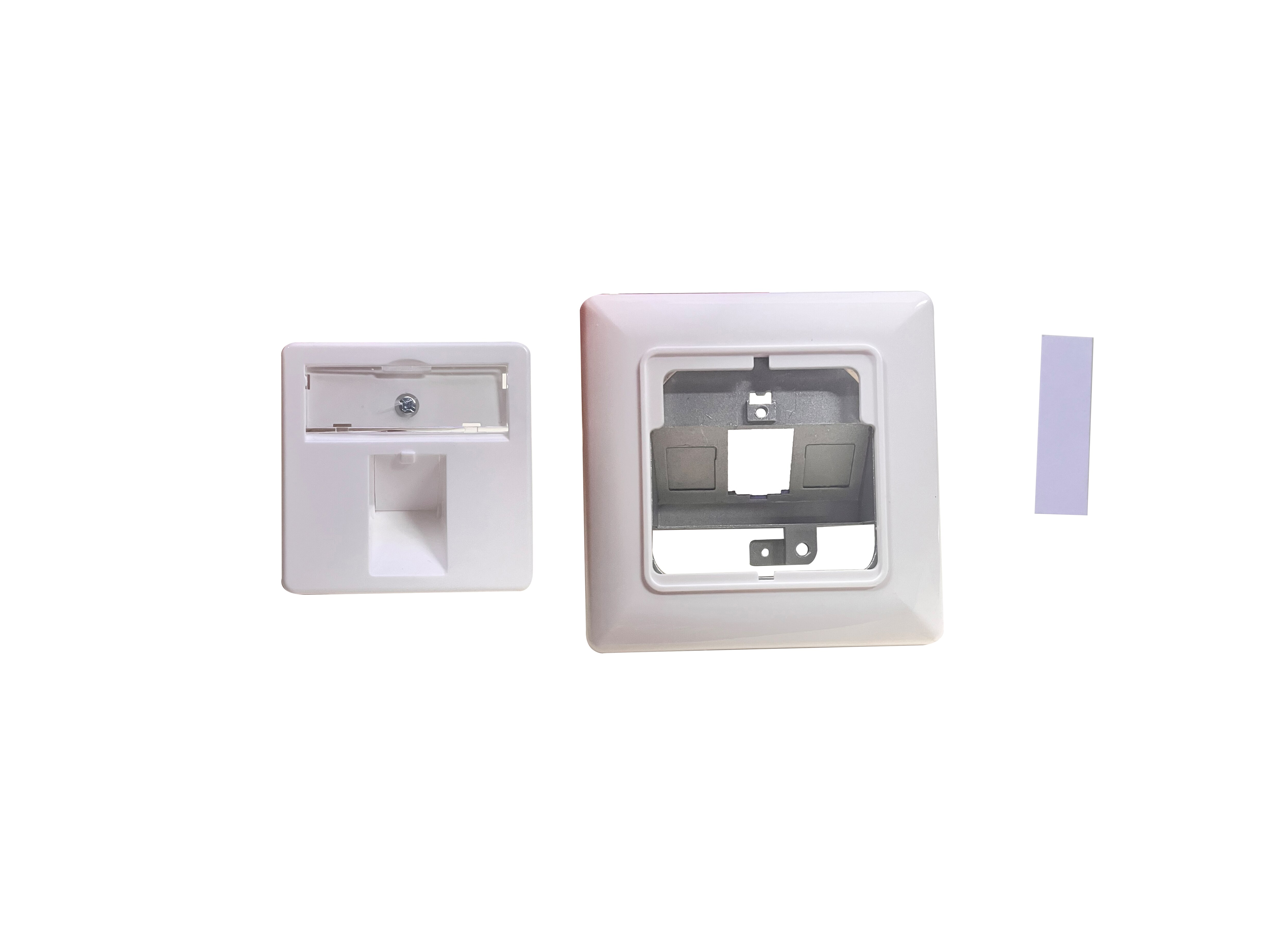 helos Keystone - liitäntärasia, muotoilukelpoinen, 1-jakkinen, puhtaan valkoinen